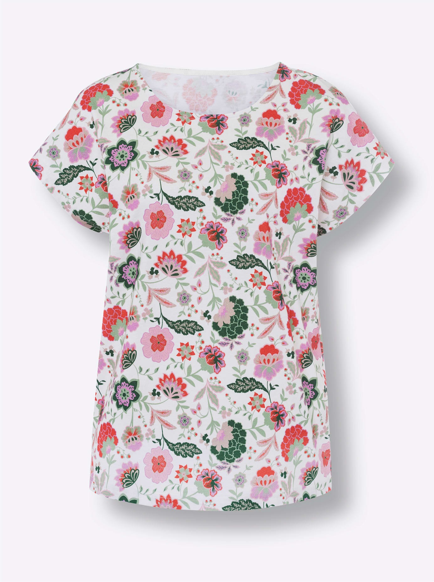 heine Kurzarmshirt »Druck-Shirt«, (1 tlg.)