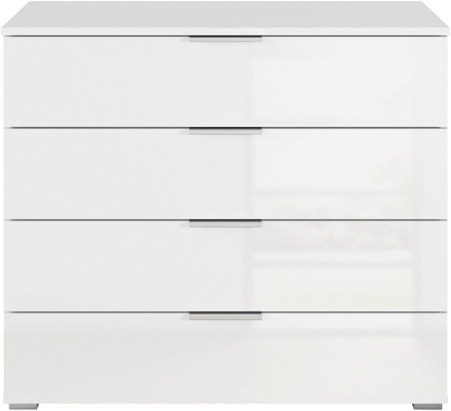 rauch Schubkastenkommode »Sideboard Schubladenkommode AGORDO mit Dekor- oder Hochglanzfront«, (in zwei Griff-Farben, Breite 80 cm), vier große und geräumige Schubladen mit viel Stauraum MADE IN GERMANY