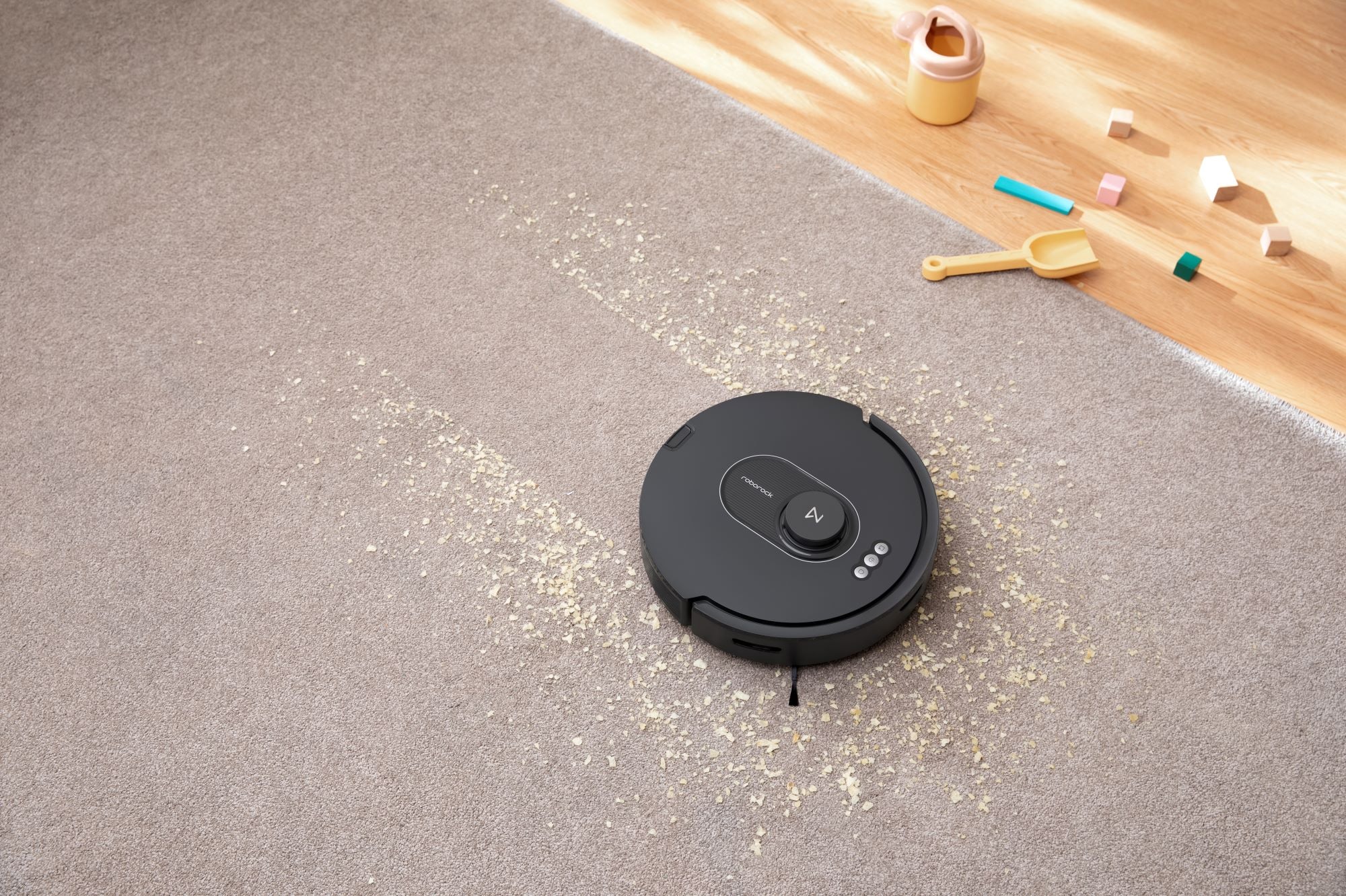 Roborock Saugroboter »Q5 Max+, 5.500 PA Saukgraft, DuoRoller Bürste, smarte Navigation«, automatische Staubentleerung, 240min max. Laufzeit