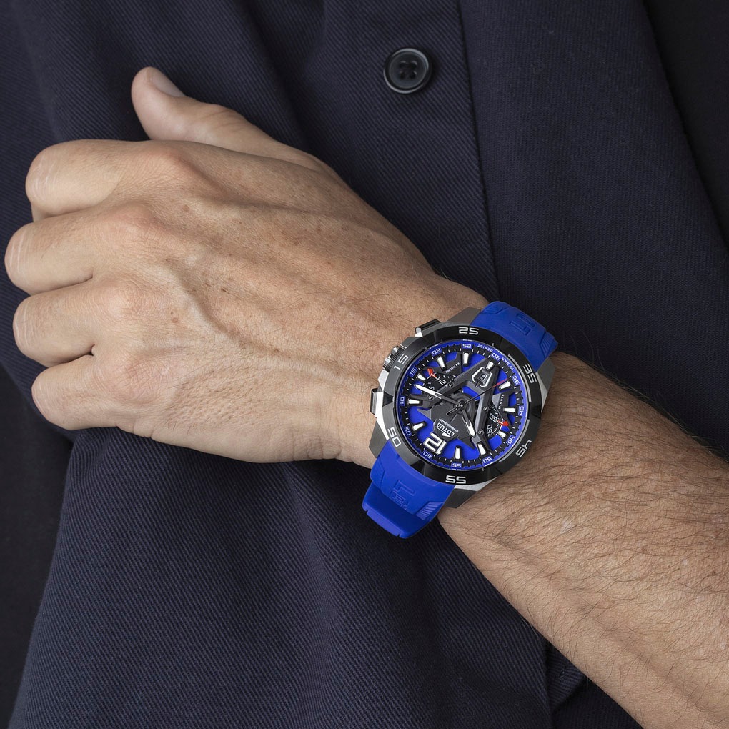 Lotus Chronograph »Vortex«, Quarzuhr, Armbanduhr, Herrenuhr, Tag, Stoppfunktion, Kautschukarmband