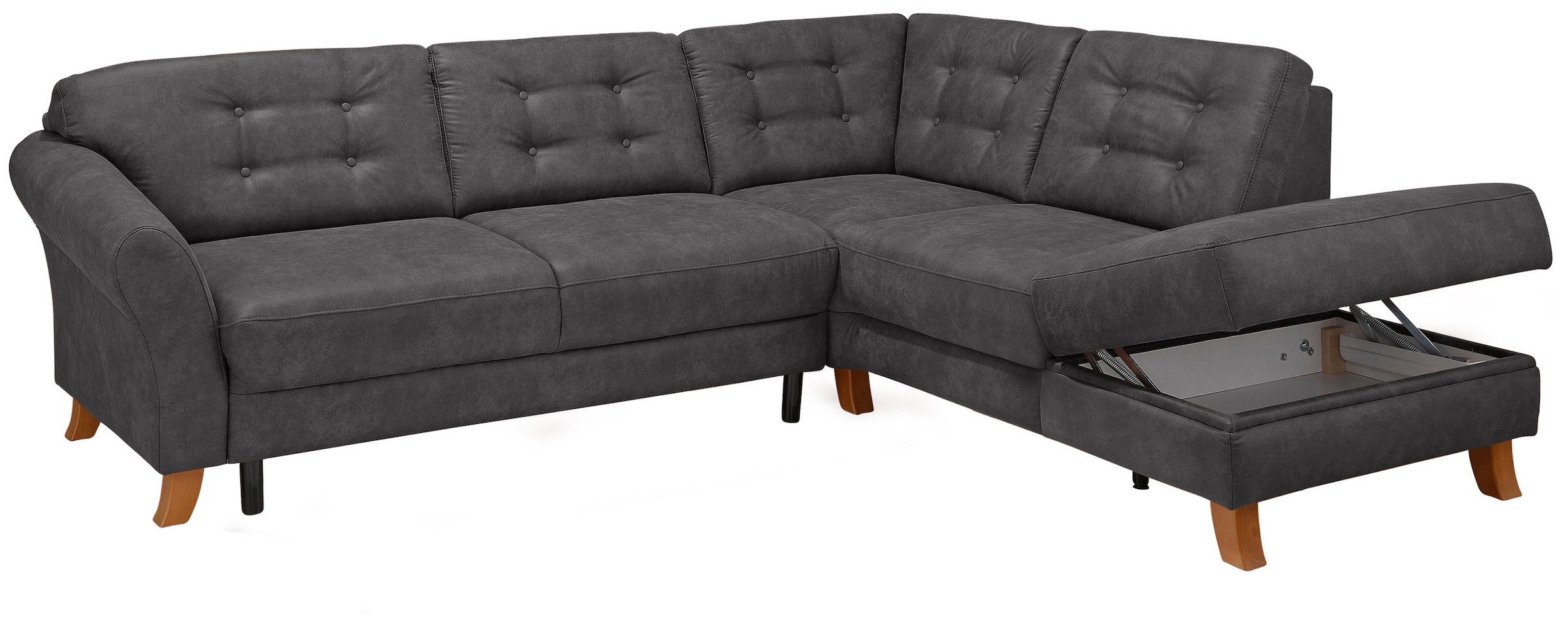 Home affaire Ecksofa »Trondheim L-Form«, mit Federkern