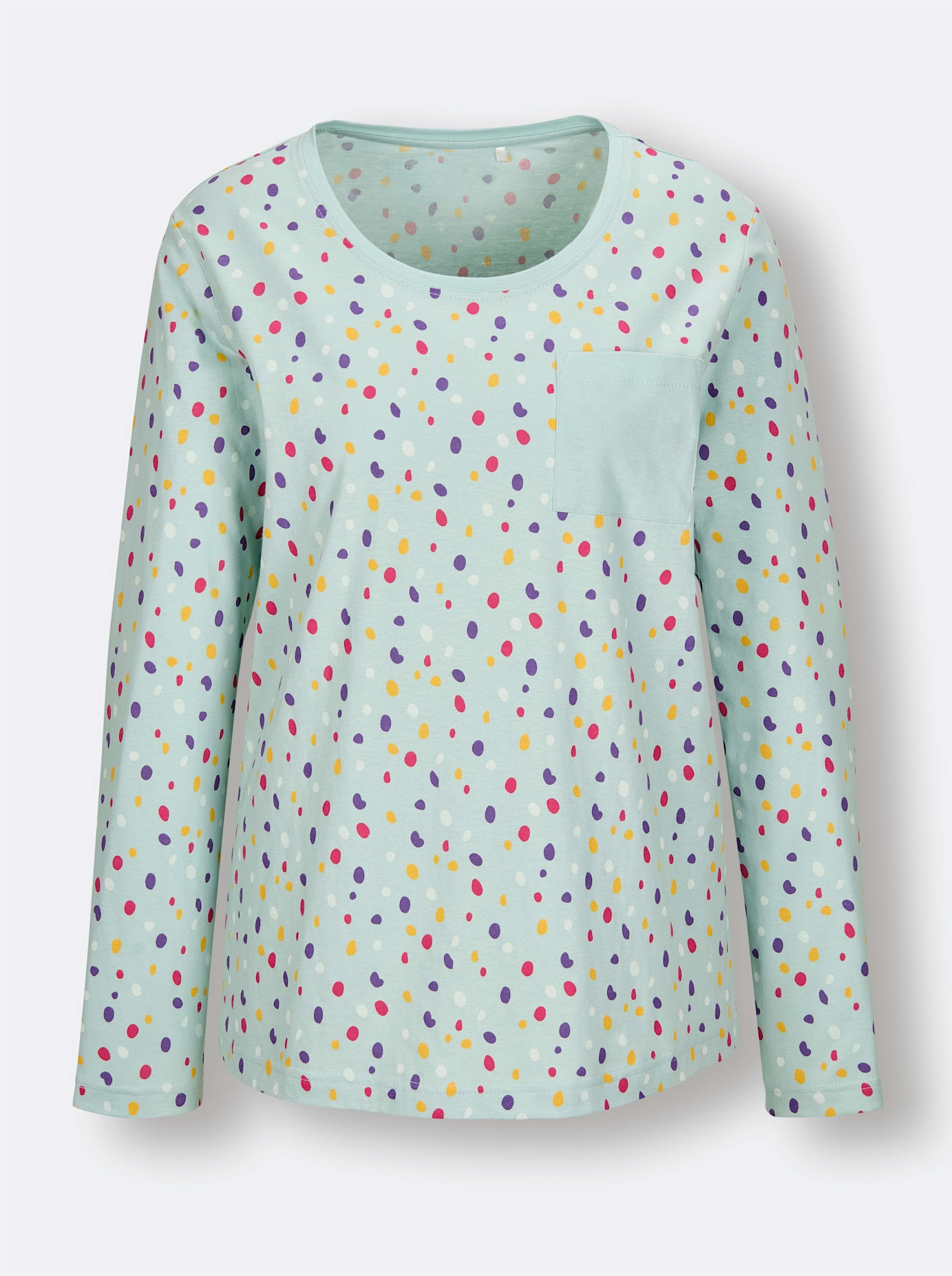 wäschepur Langarmshirt »Schlafanzug-Shirt«, (1 tlg.)