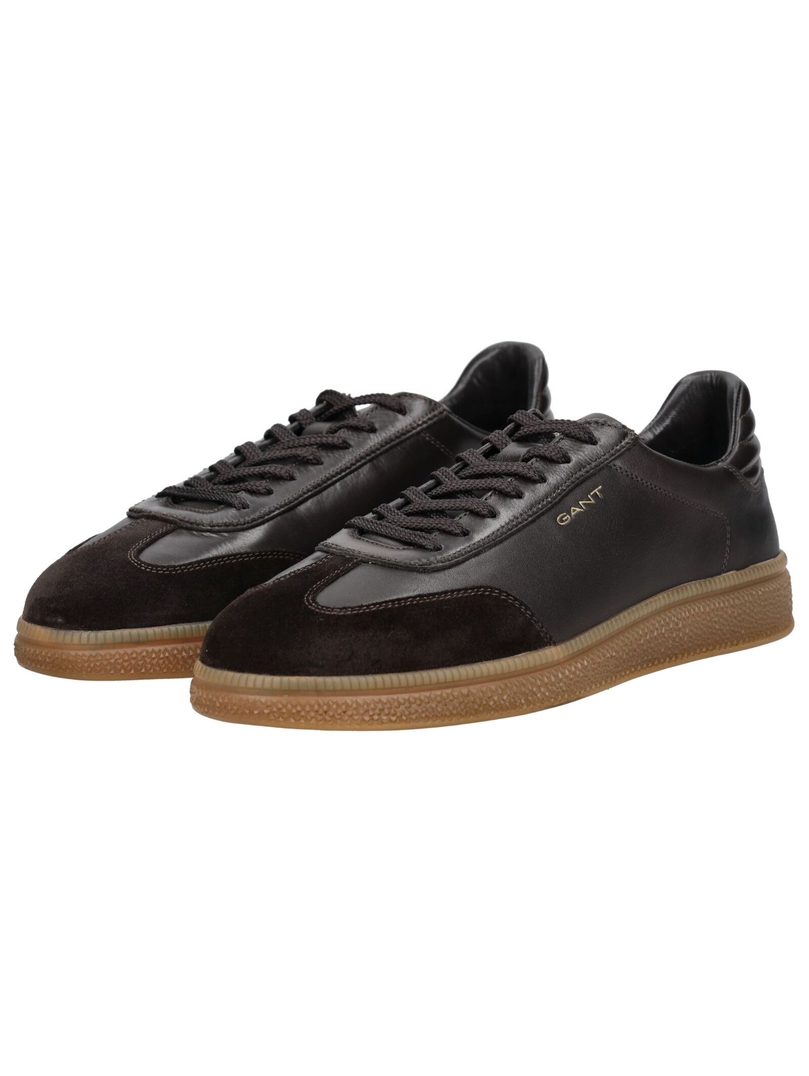Sneaker GANT "Gant Sneaker Leder", Herren, Gr. 45, braun (coffee), Leder, Schuhe Sneaker 3