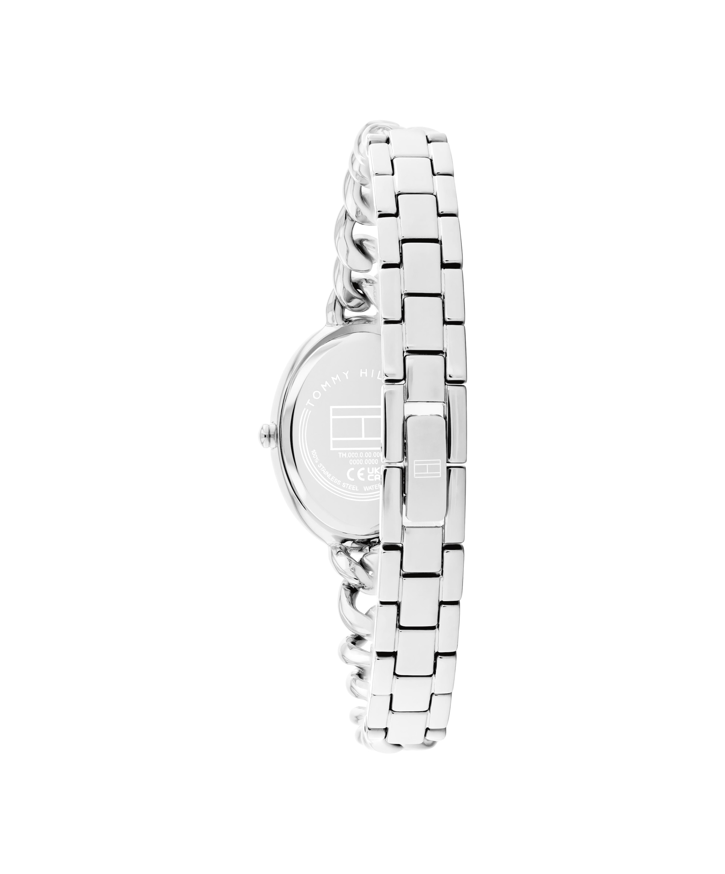 Tommy Hilfiger Quarzuhr »Demi Oval« Armbanduhr, Damenuhr, Edelstahlarmband, analog