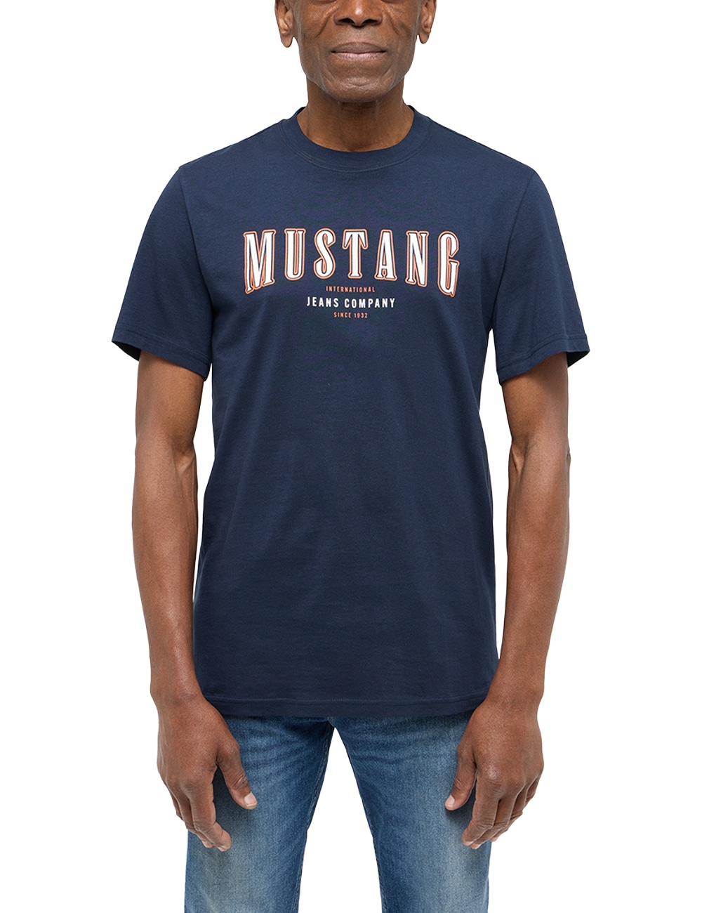 Mustang Kurzarmshirt »Style Austin« su Logo-Pr...
