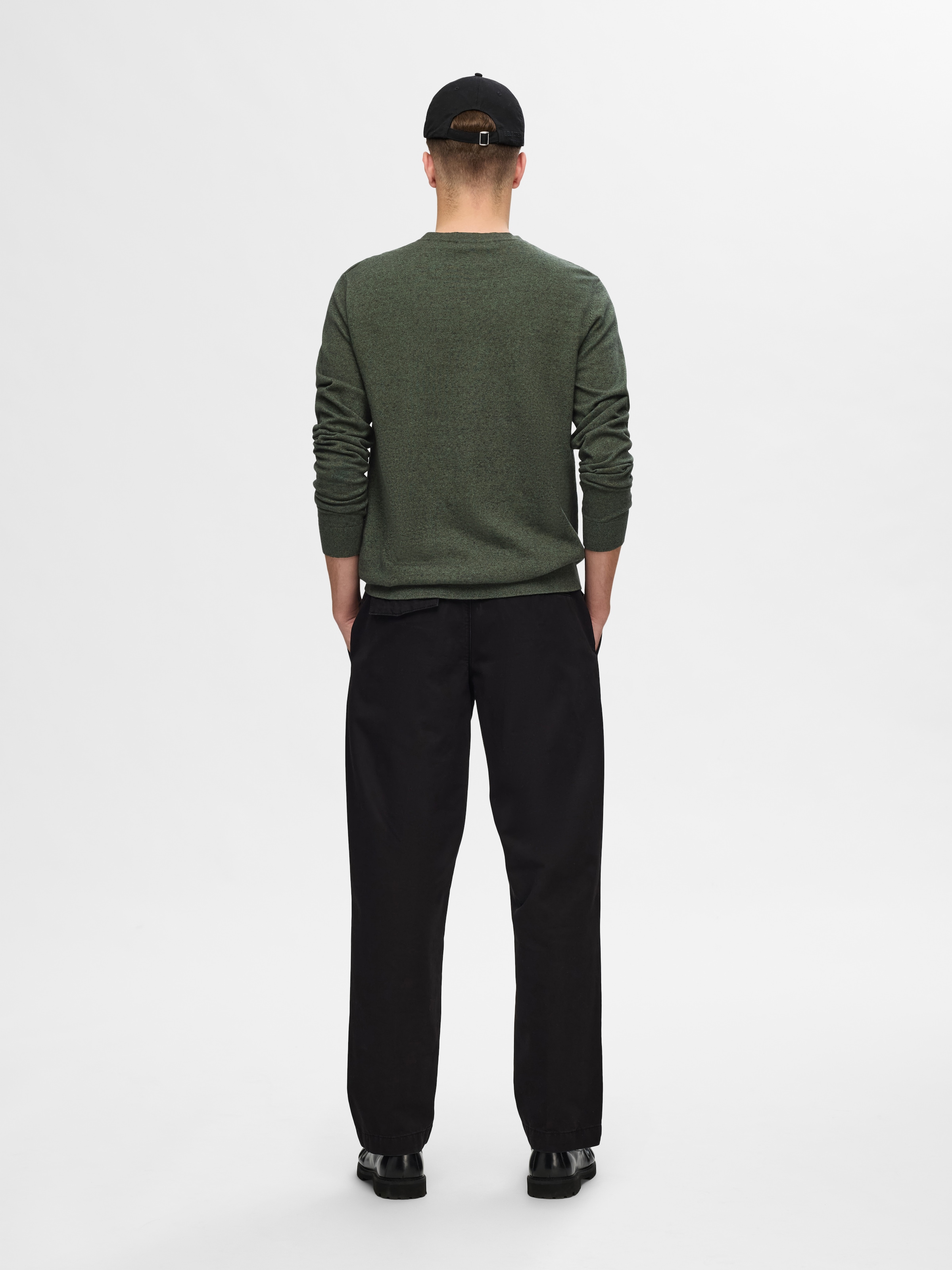 SELECTED HOMME Strickpullover »SLHBERG CREW NECK NOOS«
