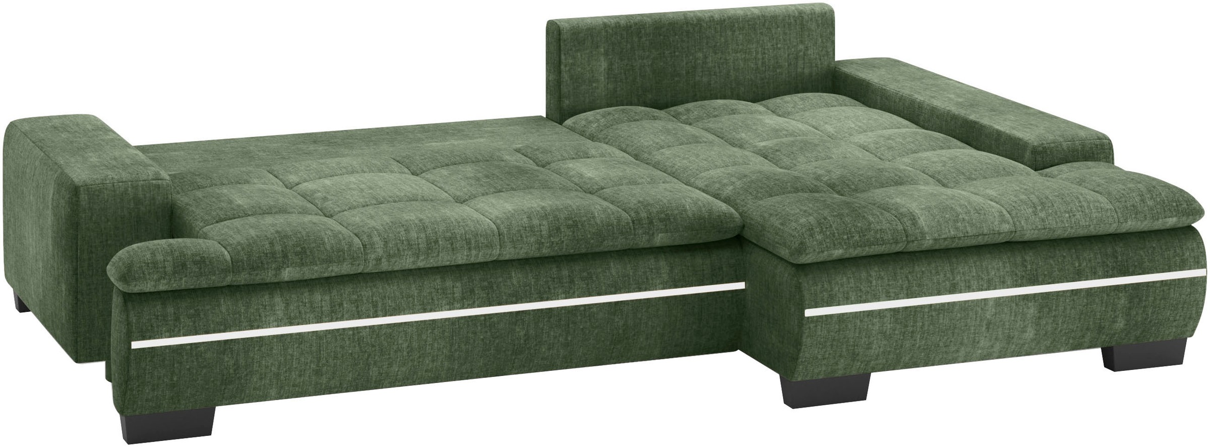 Mr. Couch Ecksofa »Haiti II, L-Form«, RGB-LED Beleuchtung, Kaltschaum, wahlweise mit Bett, Bettkasten