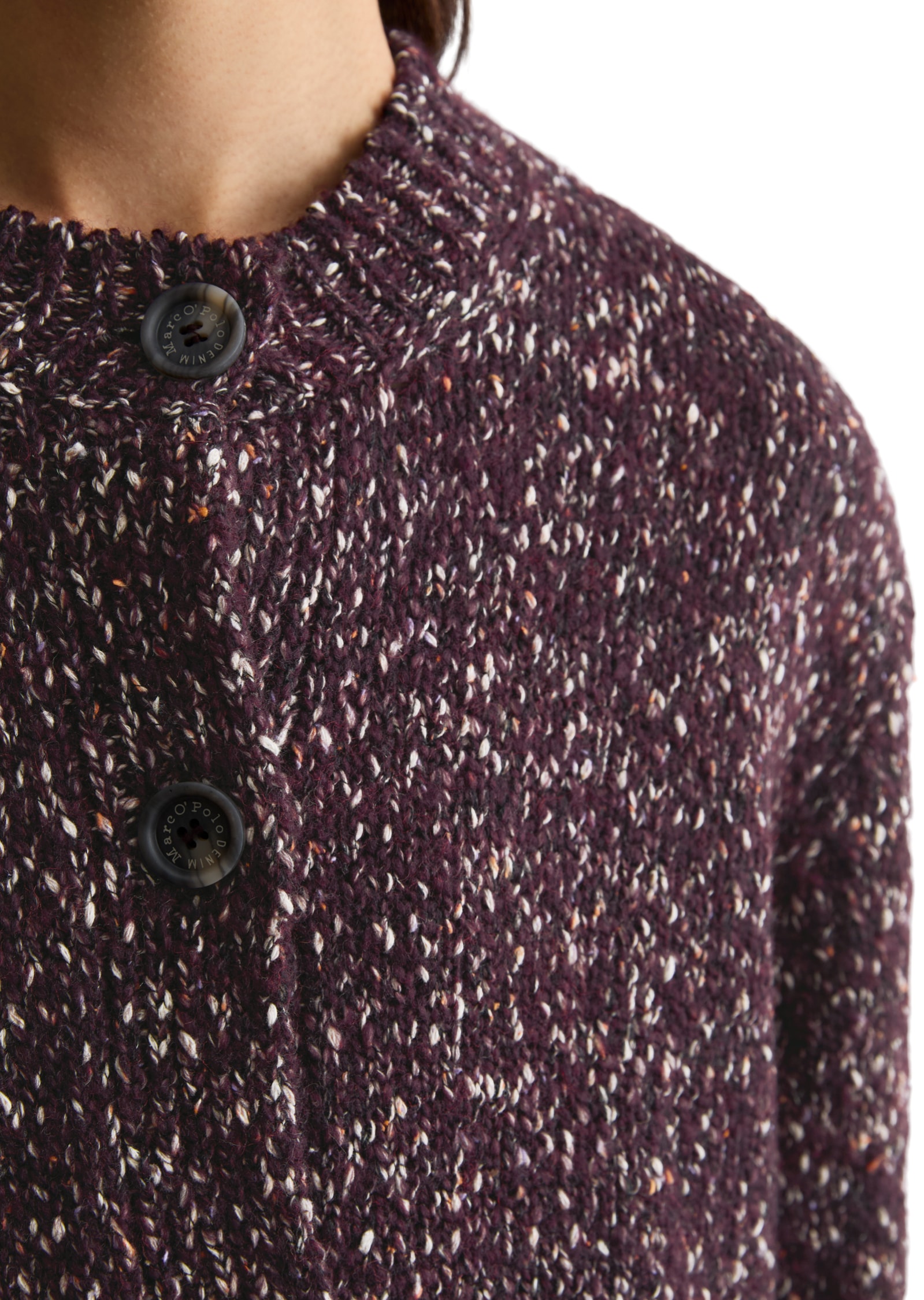 Marc O'Polo DENIM Cardigan »aus Baumwoll-Schurwolle-Mix«