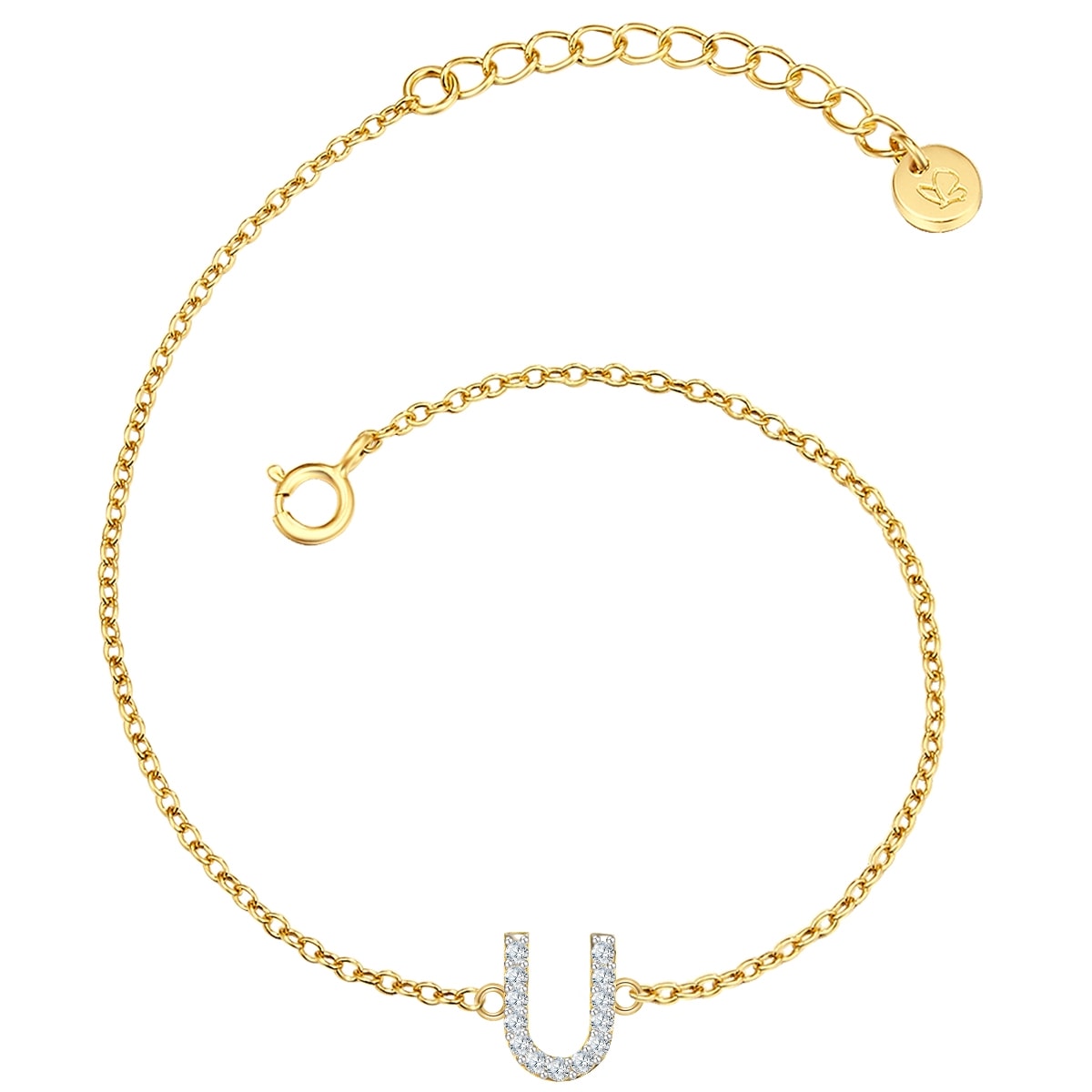 Damen Gliederarmband "GSM1976", Silber 925 (Sterlingsilber), gold, GLANZSTÜCKE MÜNCHEN, Silber 925 (Sterlingsilber), Armbänder, mit