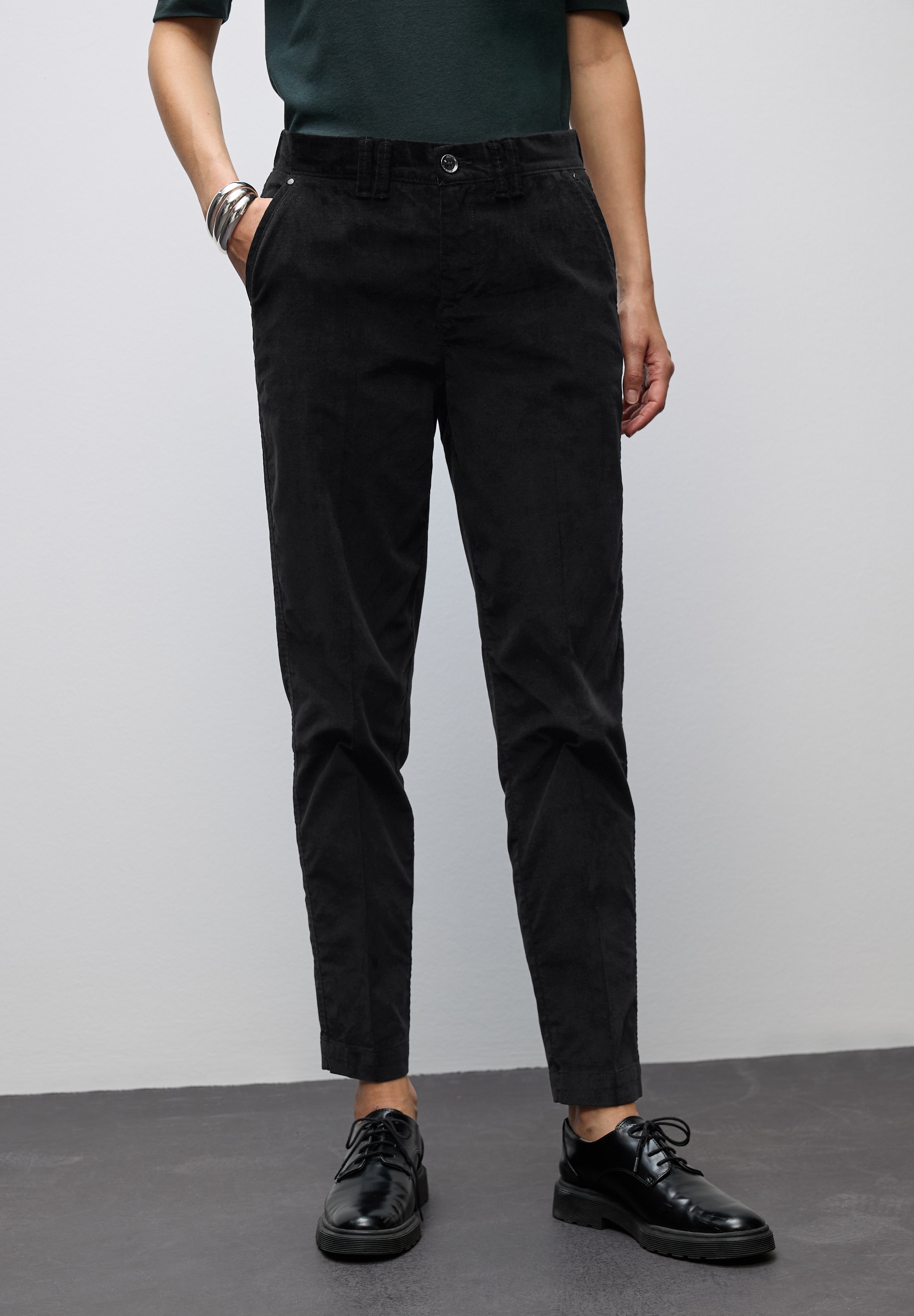 STREET ONE Chinohose "Velvet" mit Taschen günstig online kaufen