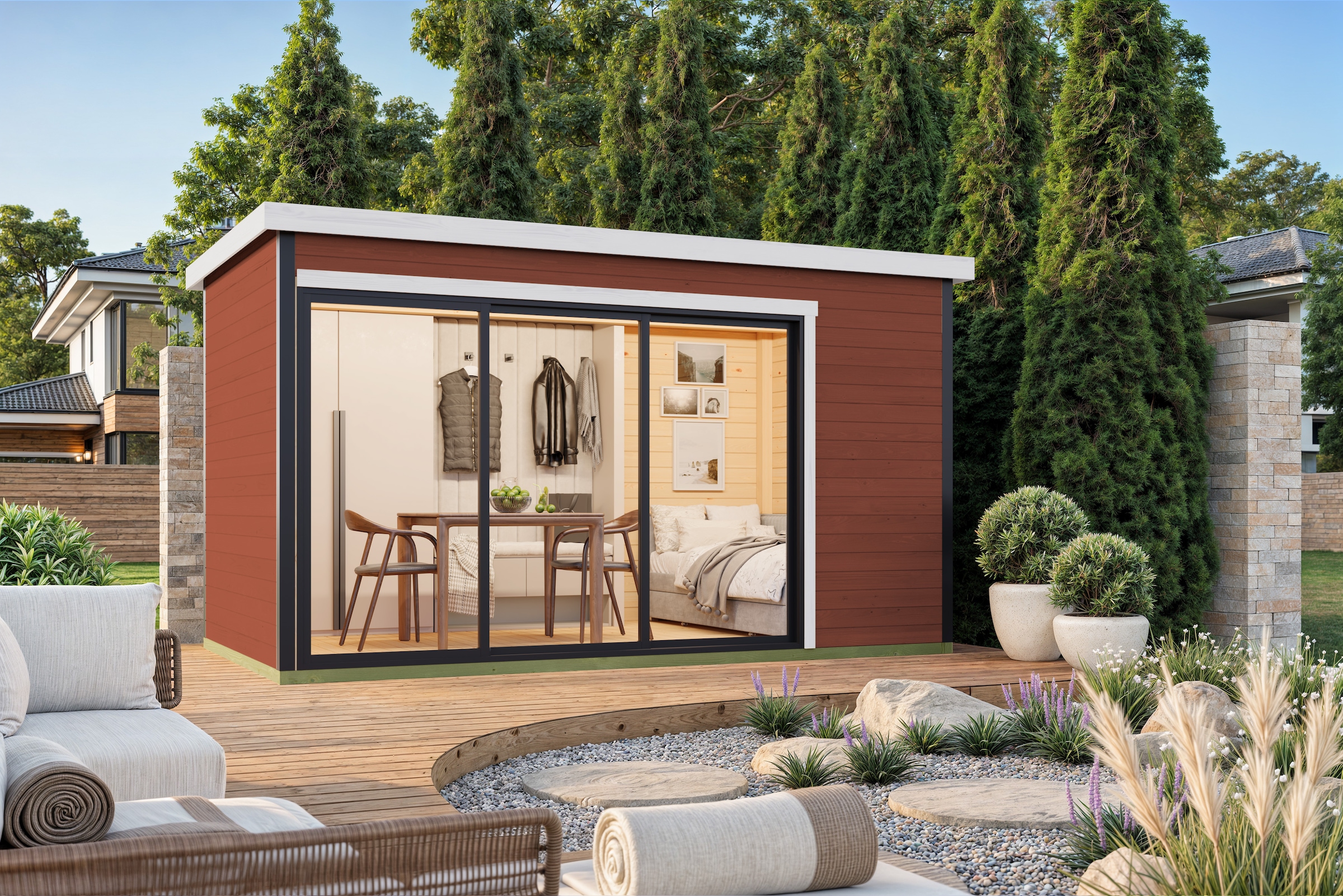 Nordic Holz Gartenhaus "AUSTIN 4" günstig online kaufen