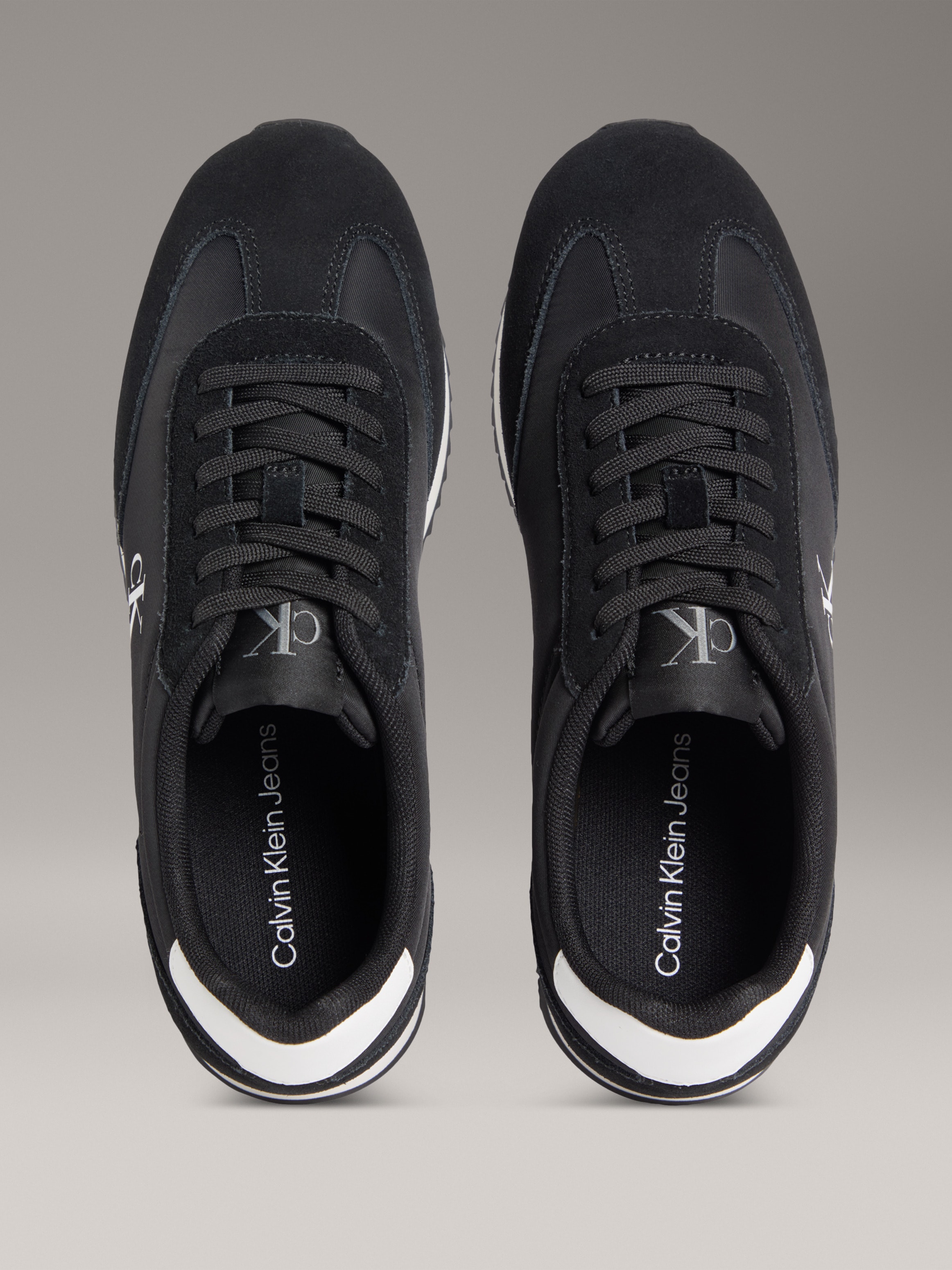 Calvin Klein Jeans Sneaker »RUNNER LACEUP MG NYLON MIX«, Schnürschuh, Halbschuh, Runner-Sneaker mit seitlichem CK-Logo