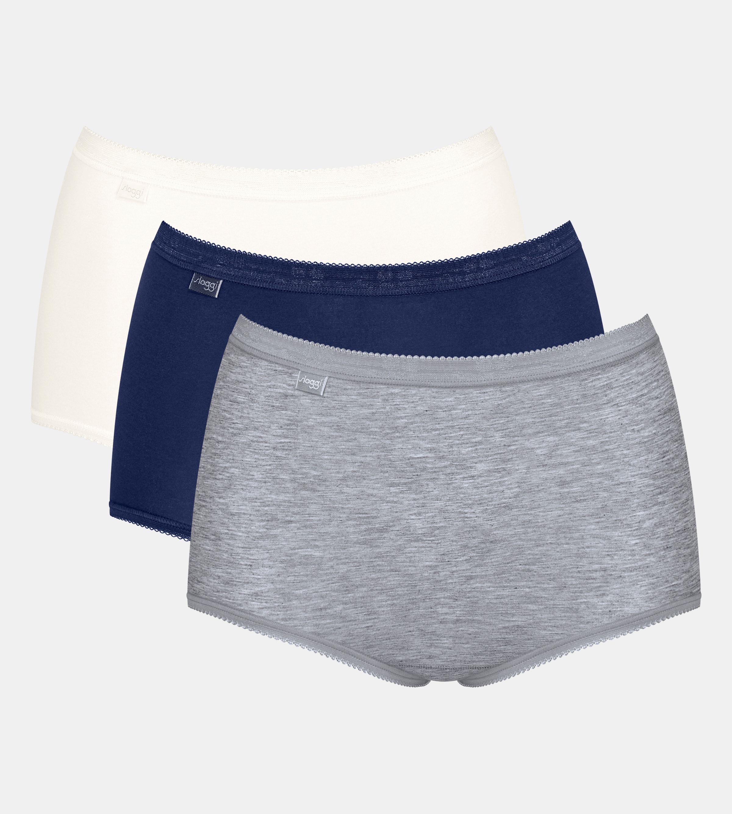 sloggi Maxislip "Basic+ Maxi" perfekter Sitz, Cotton-Mix, hohe Taille