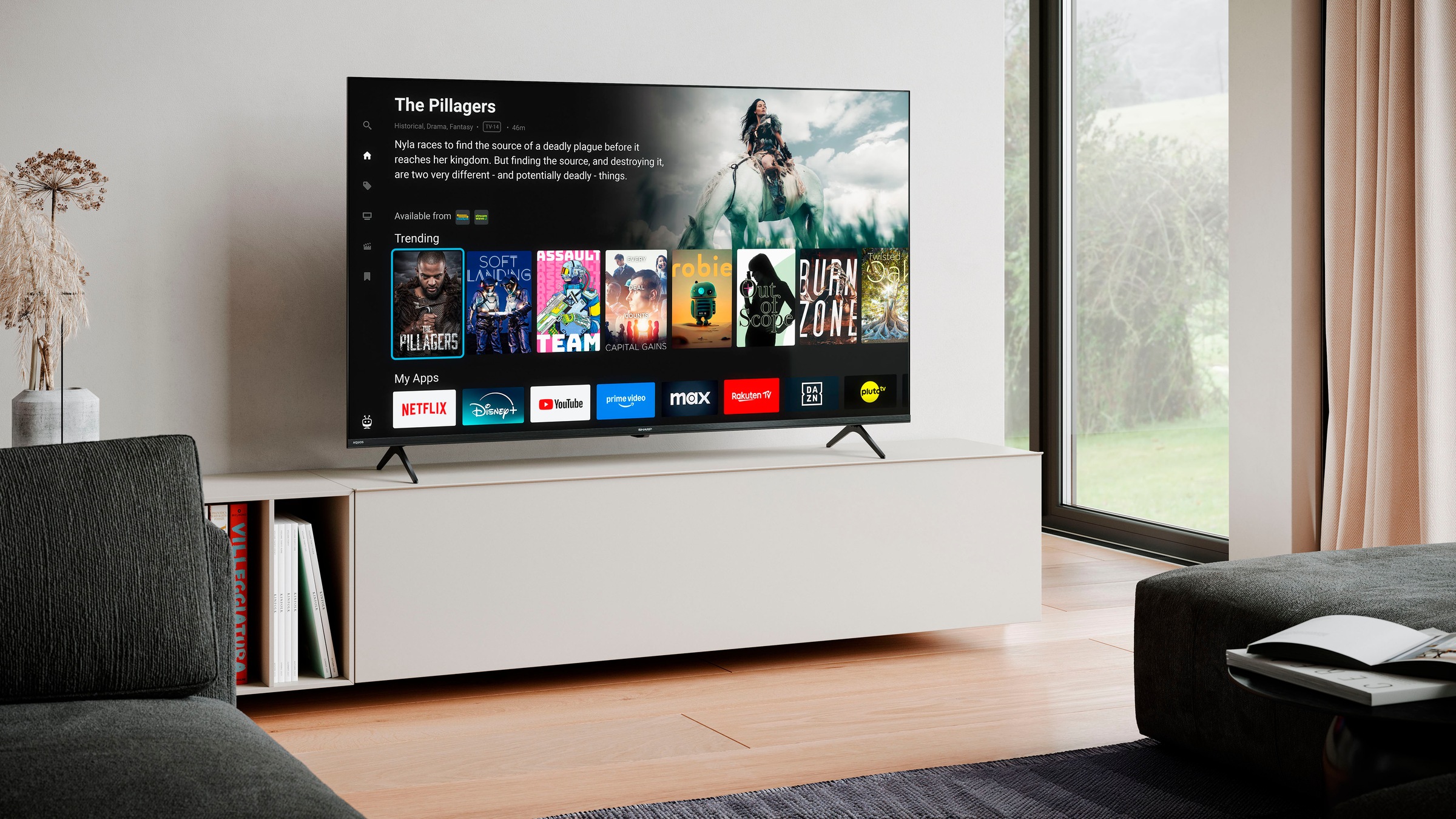 Sharp QLED-Fernseher »4T-C50JMx« 126 cm/50 ″ Smart-TV