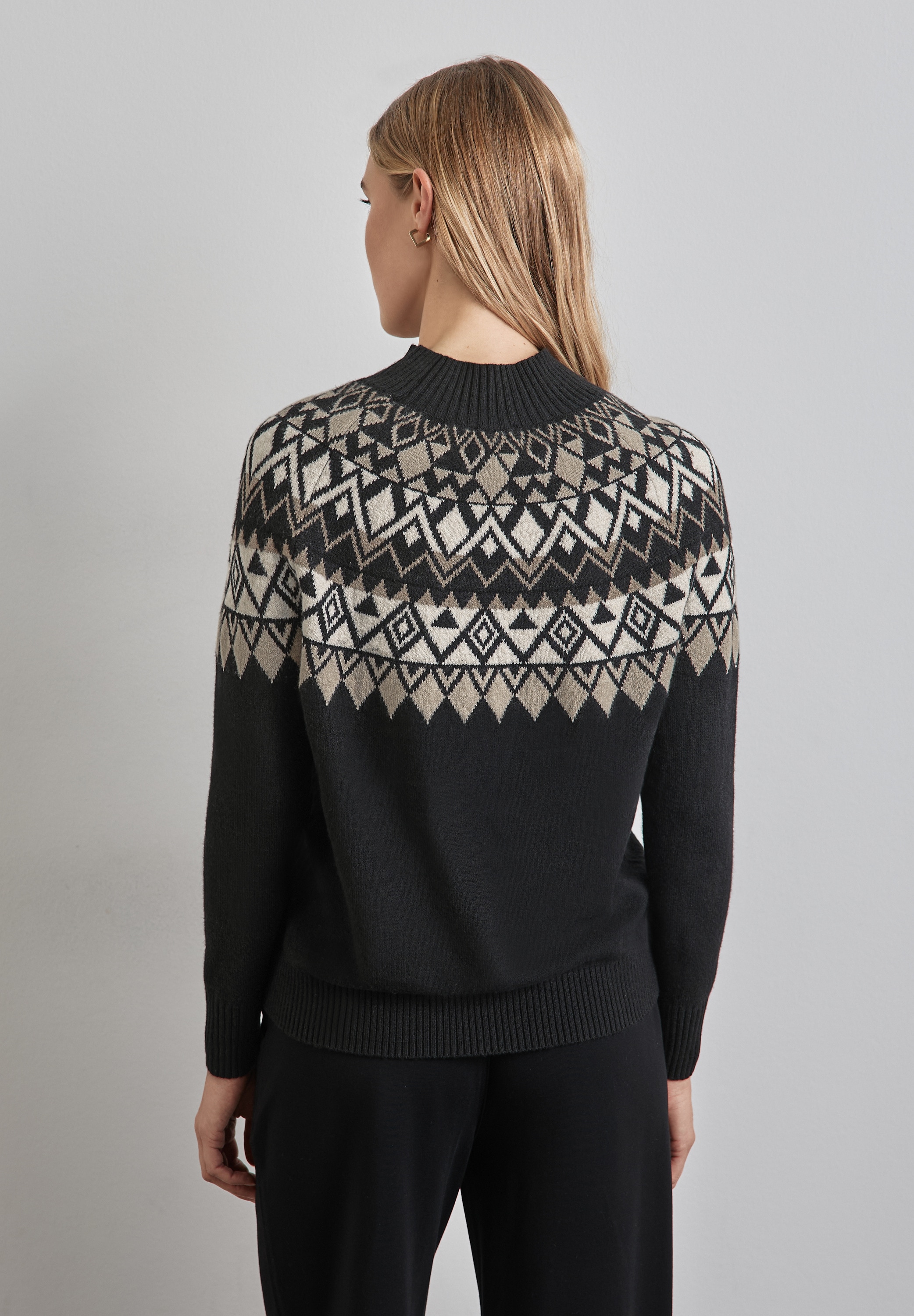 STREET ONE Strickpullover, mit Stehkragen