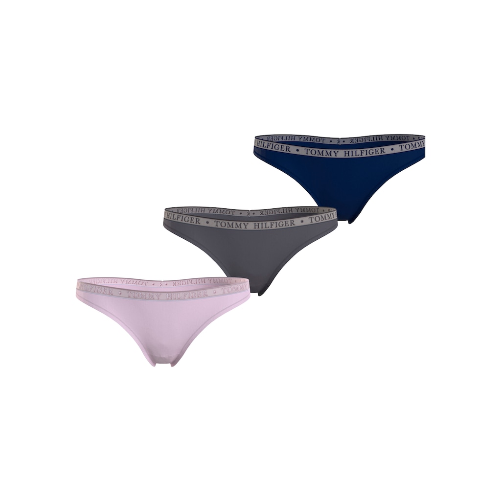 Tommy Hilfiger Underwear T-String »LACE 3P THONG (EXT SIZES)«, (Packung, 3er-Pack)