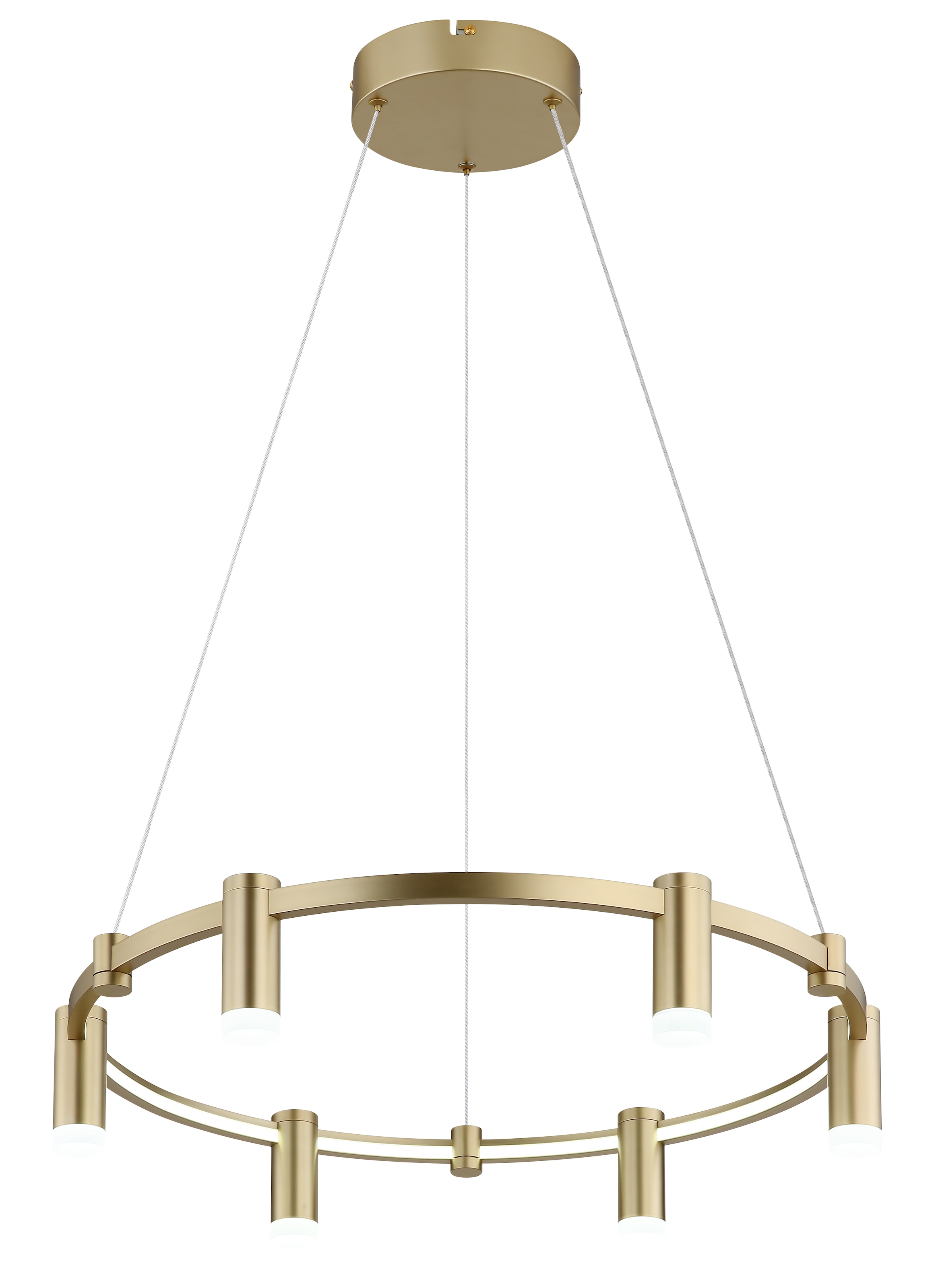 GLOBO LIGHTING Hängeleuchte »CASTELA« LED-Modul 1 Stk. Goldfarbene Hängeleuchte mit Acryl opal, Memoryfunktion, LED 58W