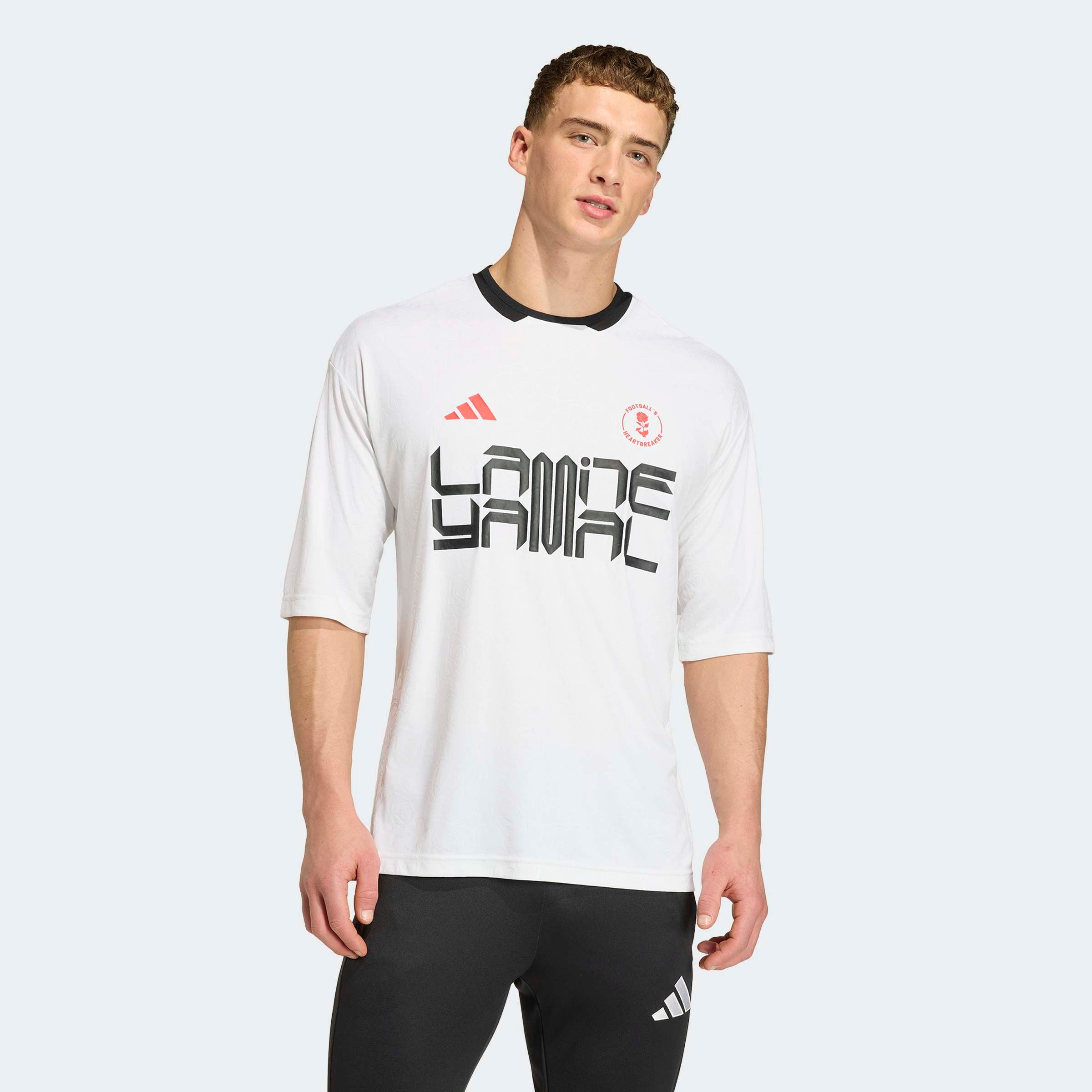 Herren T-Shirt "LAMINE YAMAL TRAINING", weiß, Gr. XL, ADIDAS PERFORMANCE, Obermaterial: 100% Polyester, Shirts