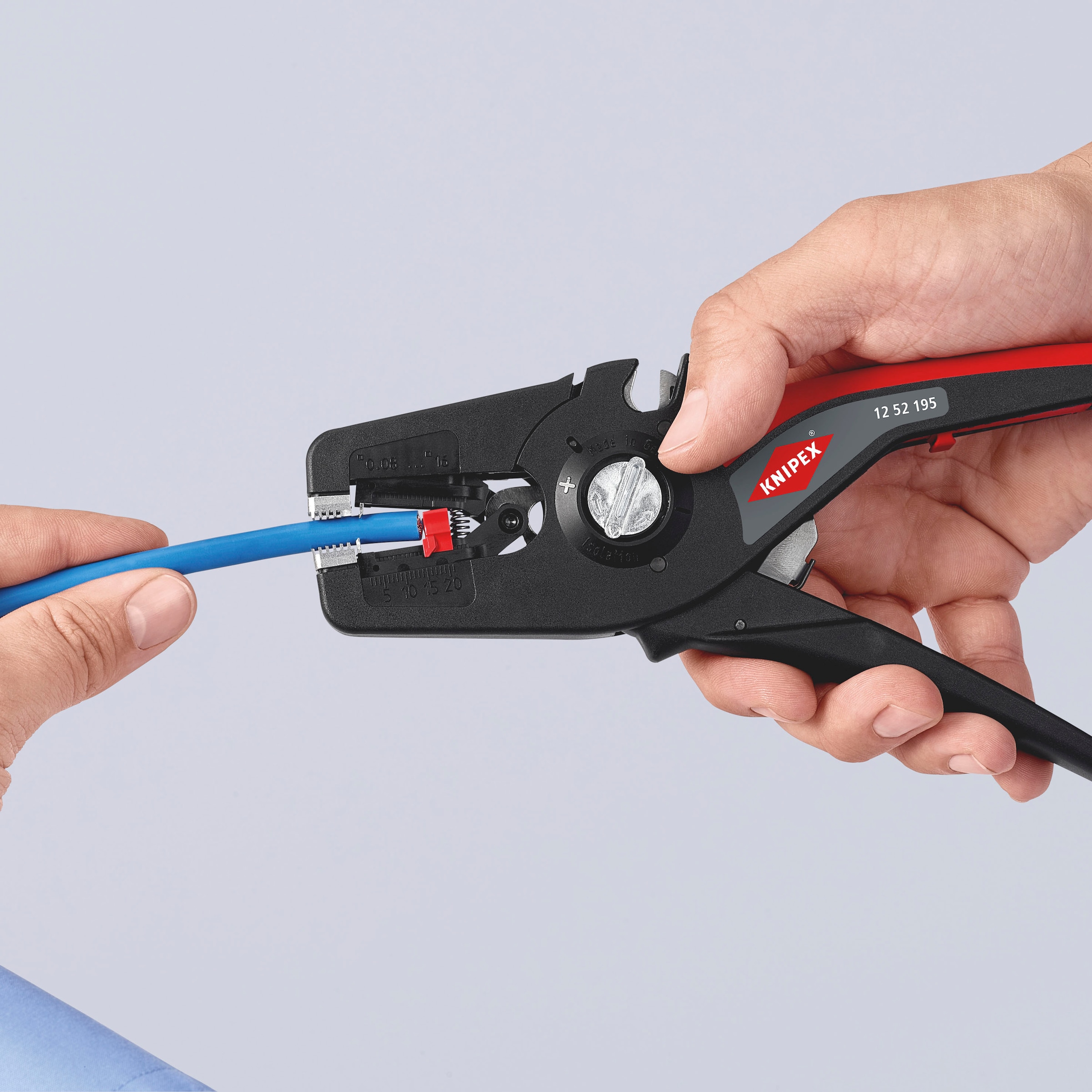 Knipex Abisolierzange »12 52 195 PreciStrip16«, (1 tlg.), automatisch, 190 mm