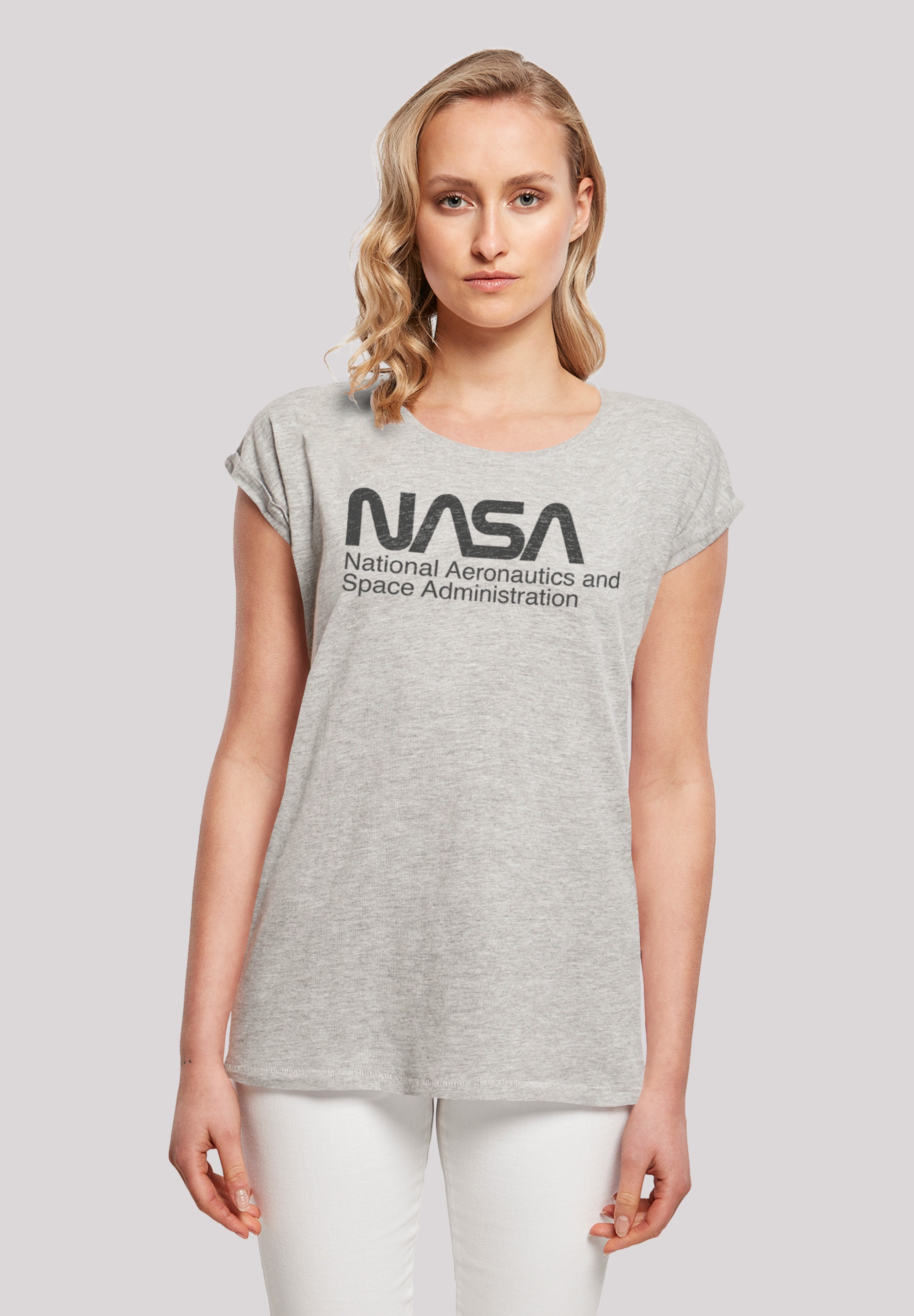 F4NT4STIC T-Shirt "NASA Logo One Tone", Print