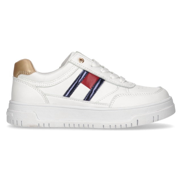 Tommy Hilfiger Sneaker »FLAG LOW CUT LACE-UP SNEAKER«, mit Metallic Einsatz  online kaufen | BAUR