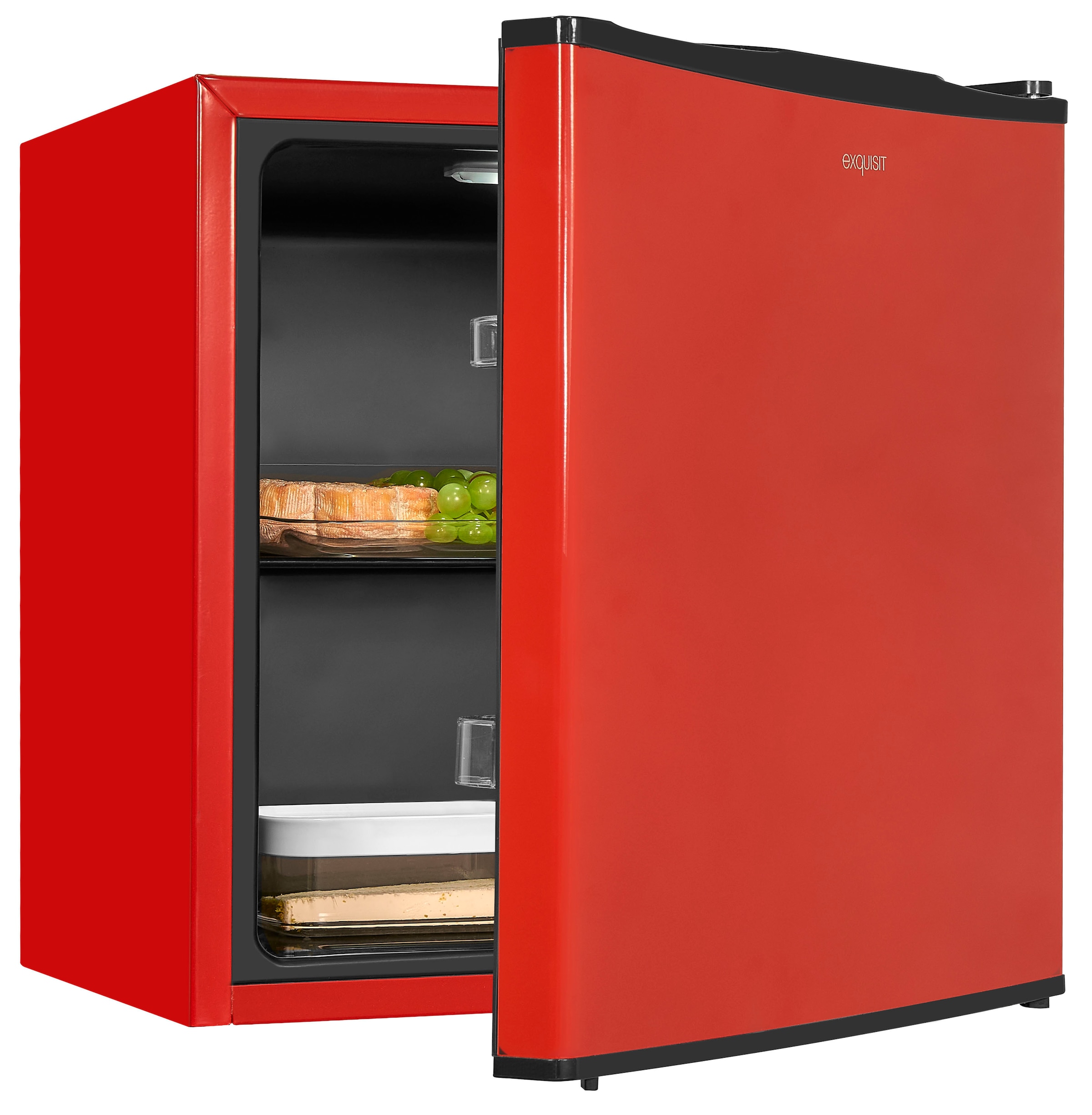 exquisit Kühlschrank »KB05-V-151F rot« 51 cm hoch 45 cm breit 41 L Volumen
