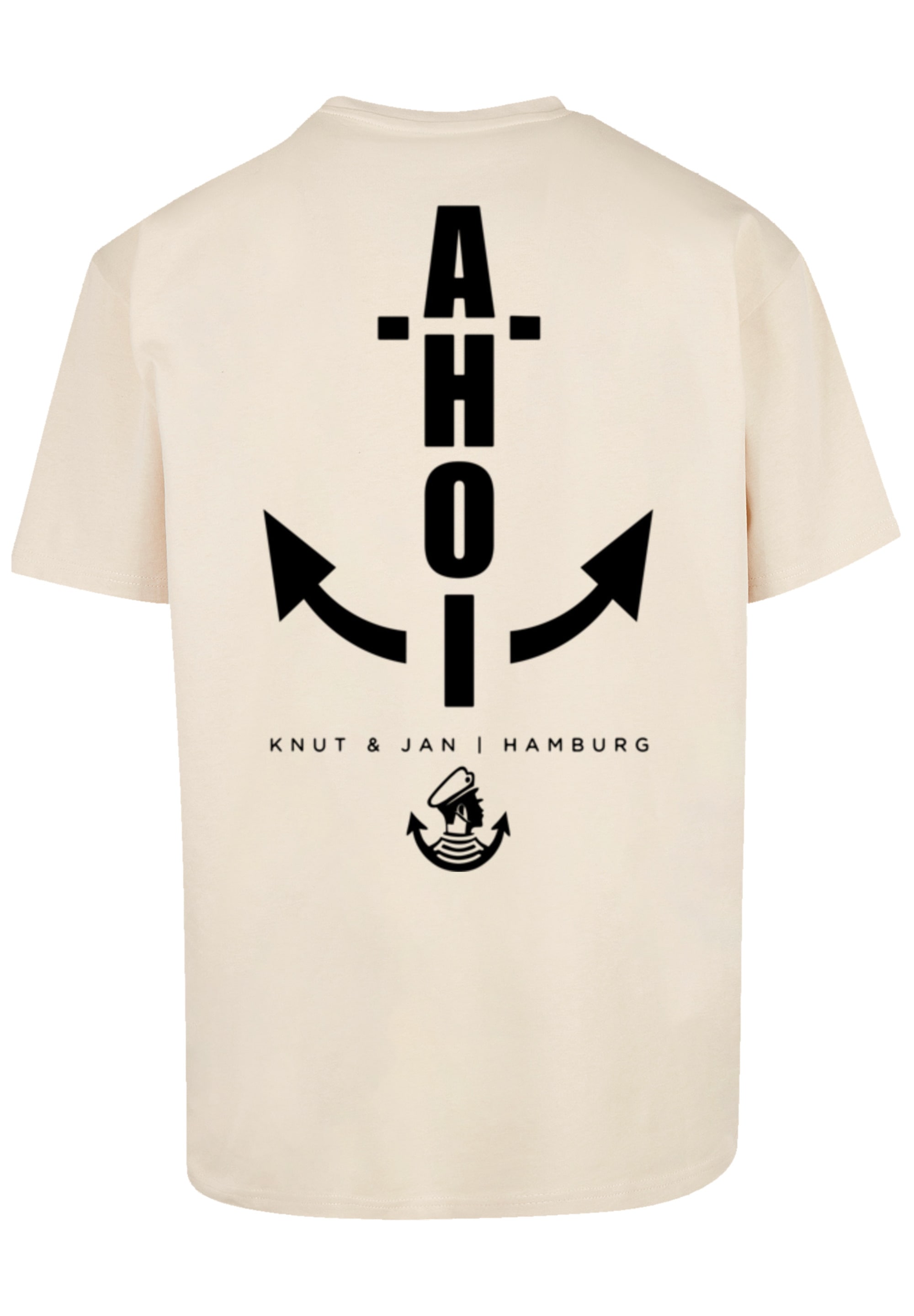 F4NT4STIC T-Shirt "Oversized T-Shirt Ahoi Anker Knut & Jan Hamburg", Print günstig online kaufen