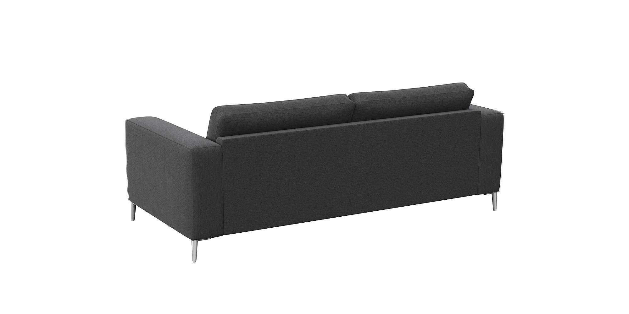 FLEXLUX 2,5-Sitzer »Fiore, super Sitzkomfort durch Kaltschaum im Sitz,«, breite Armlehnen, Füße Alu
