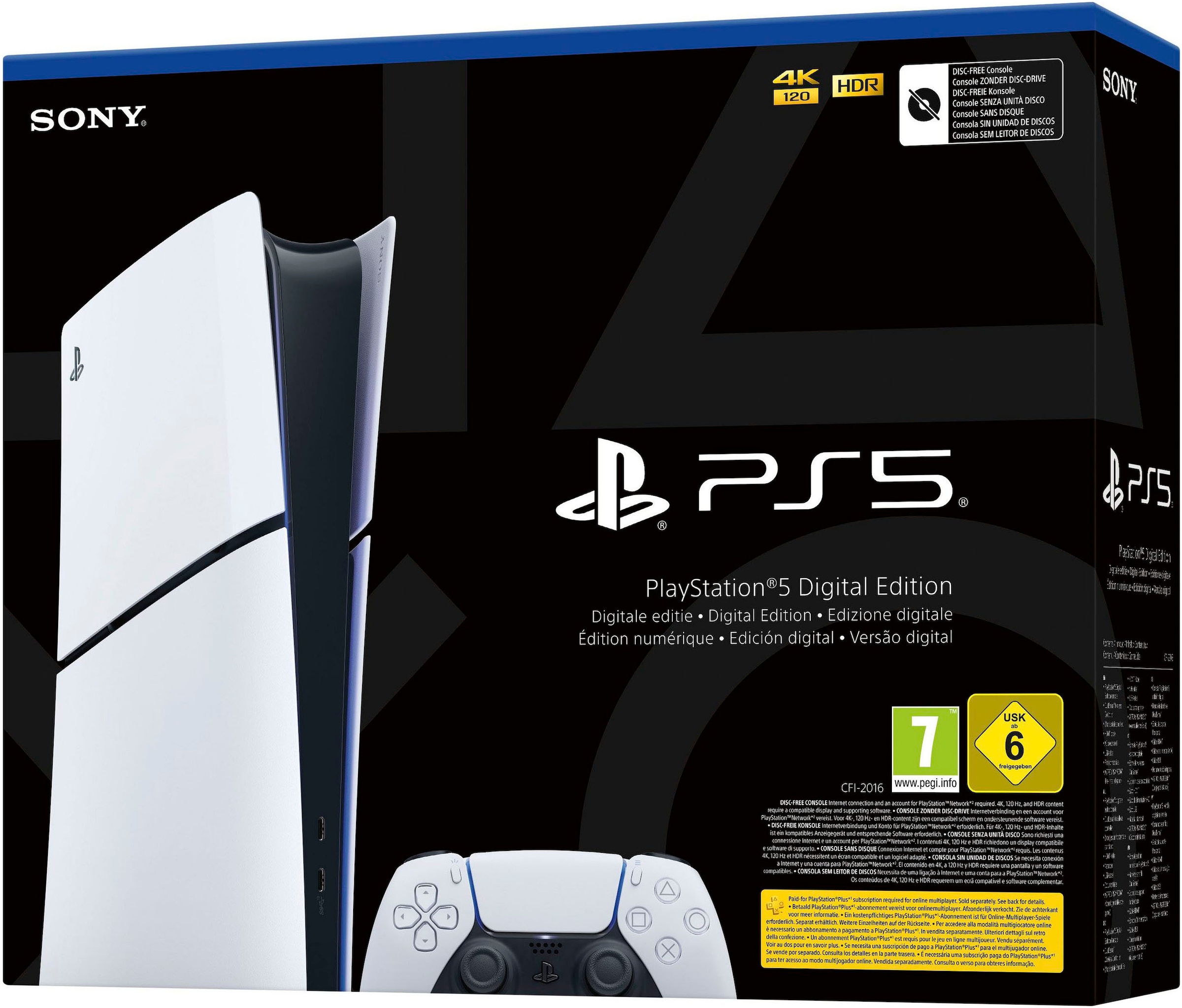 PlayStation 5 Spielekonsole »Digital Edition (Slim) inkl. zweitem DualSense Wireless-Controller«