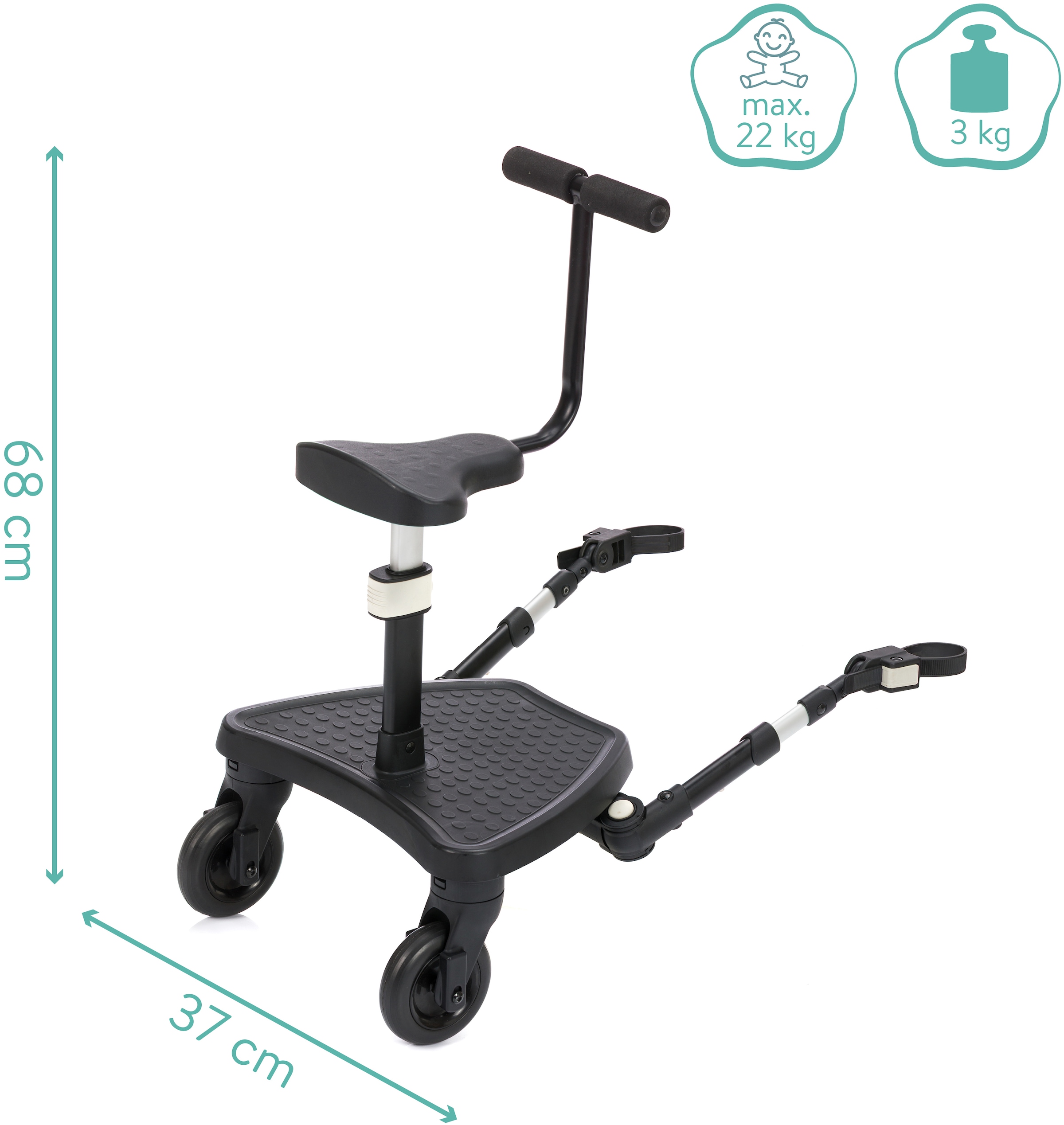Fillikid Buggyboard »Mitfahrbrett FlexiRide« für Kinderwagen