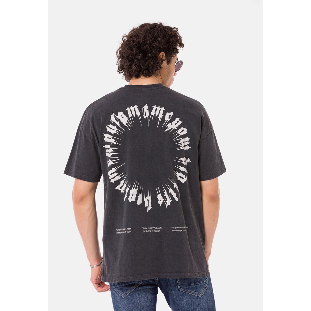 RedBridge T-Shirt »Runcorn«, mit großflächigem Print auf dem Rücken