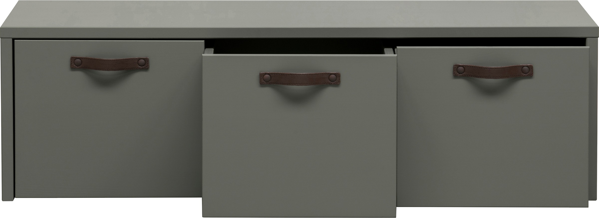 vtwonen Stage Storage Bench Green 120cm 2