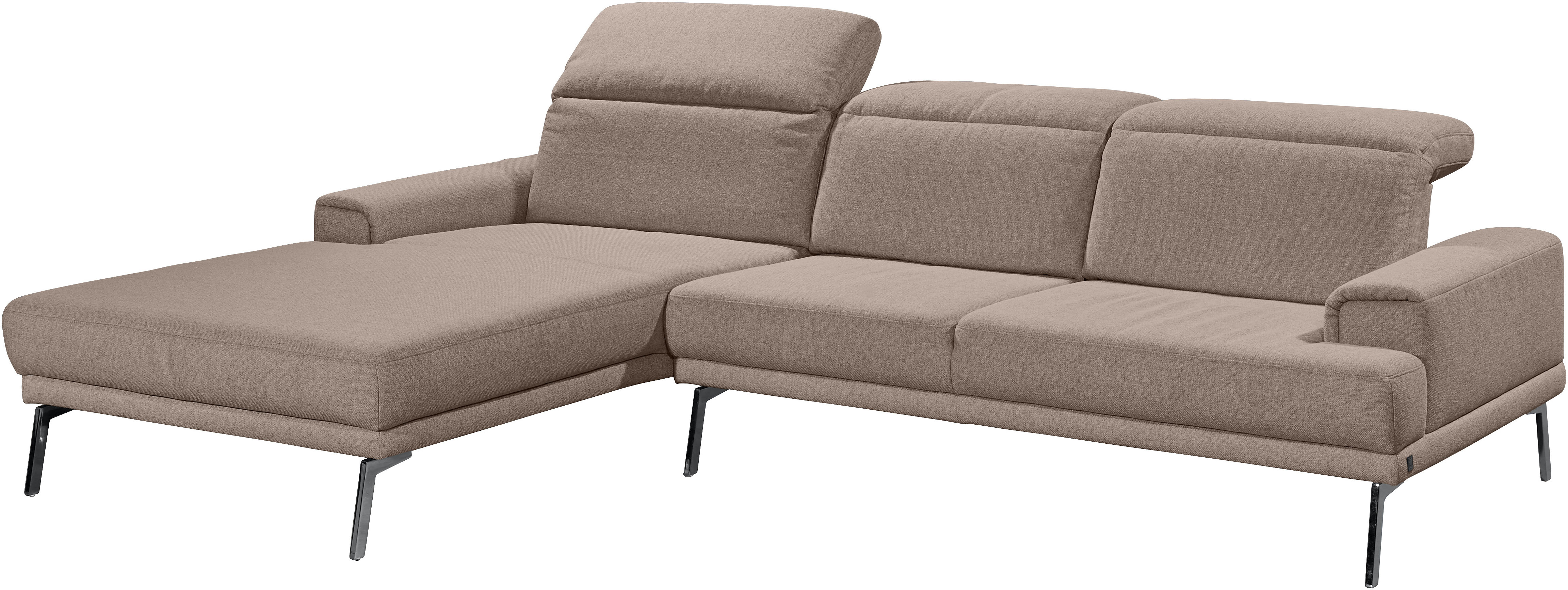 Thumbnail - Musterring Ecksofa "MR 4580" mit Kopf- und Sitztiefenverstellung, Metallfuß chrom, 288 x 193/220cm