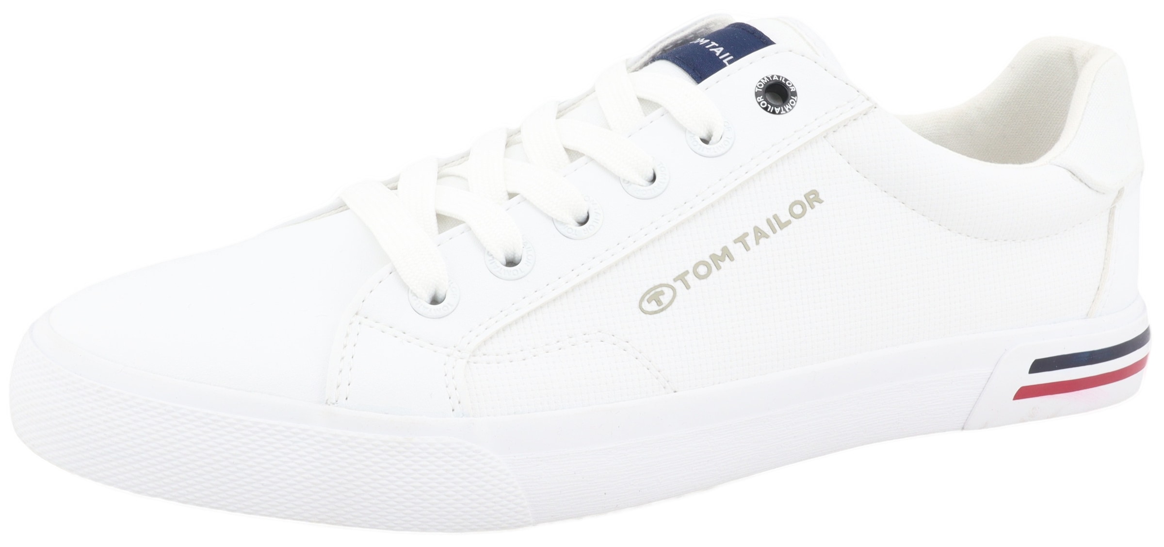 TOM TAILOR Sneaker, mit gepolstertem Schaftrand, Freizeitschuh, Halbschuh, Schnürschuh