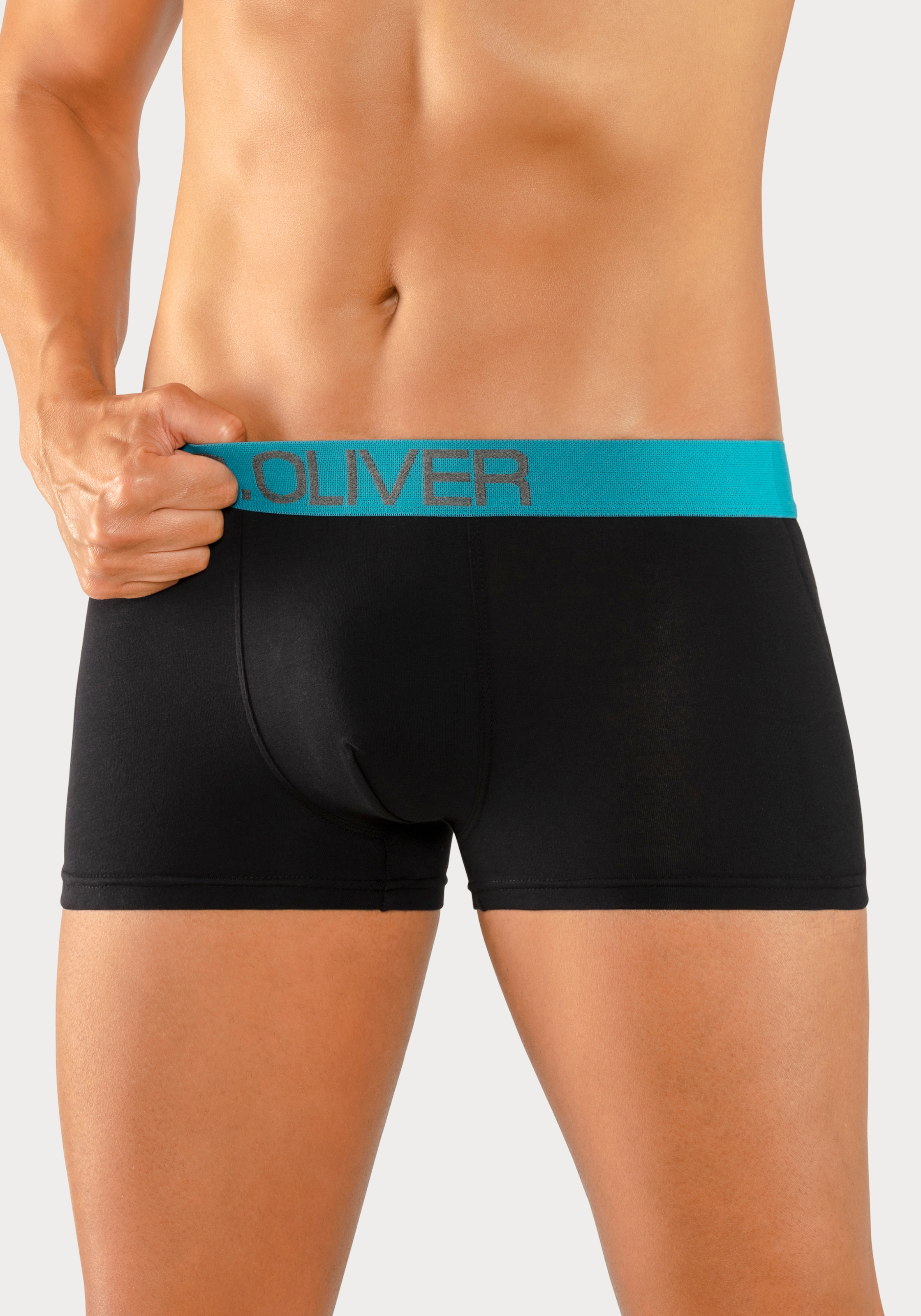 s.Oliver Boxer »Boxershorts für Herren«, (Packung, 4 St.), in Hipster-Form aus Baumwoll-Mix