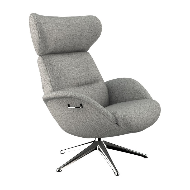 FLEXLUX Relaxsessel »More, Funktionsessel, Polstersessel, Armlehnensessel, TV-Fernsehsessel«, Premium Komfort, Rücken- und Kopfteilverstellung, Drehbar, Fuß Alu