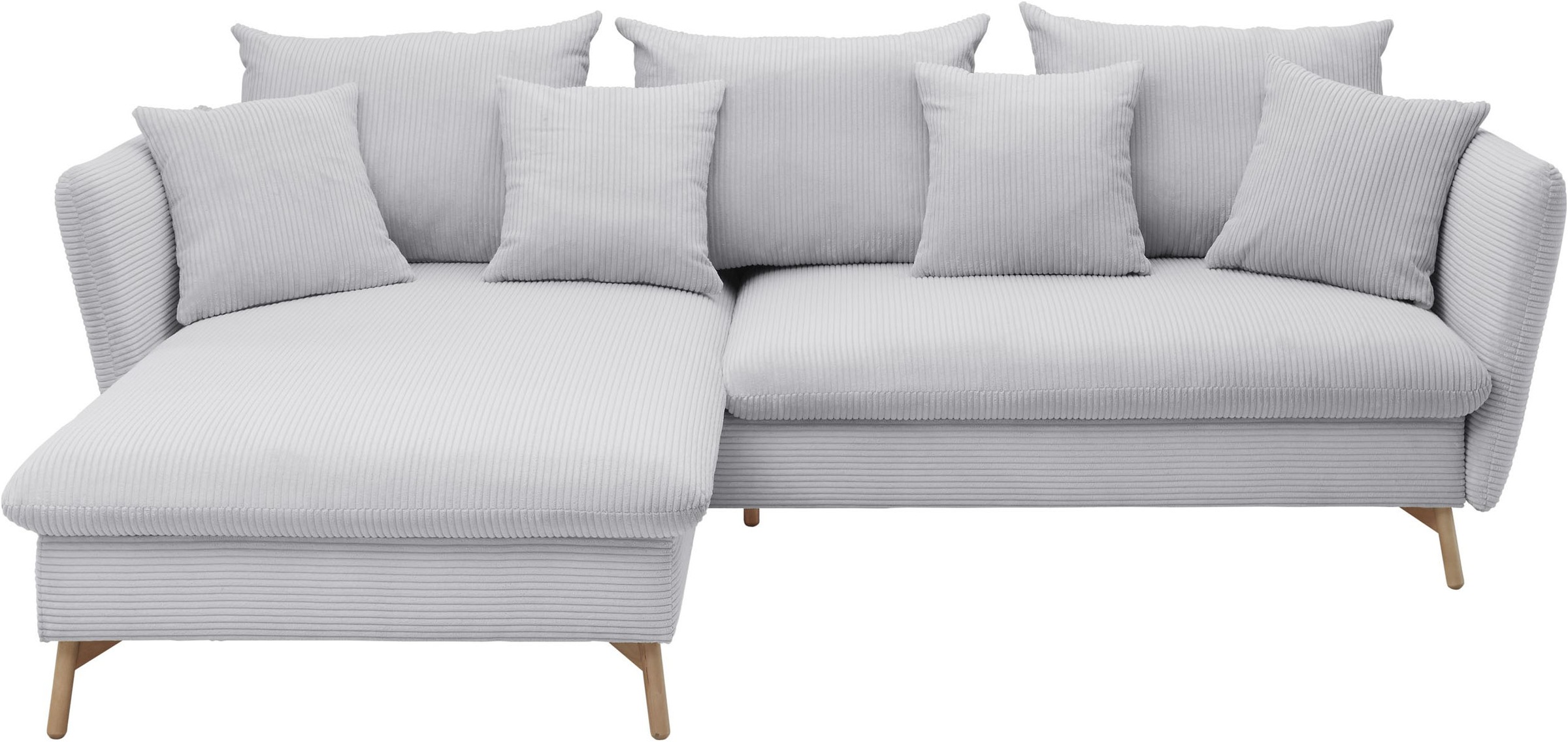 OTTO home Ecksofa "MERLE, 258 cm, L-Form, traumhafter Cord," mit Bettfunkti günstig online kaufen