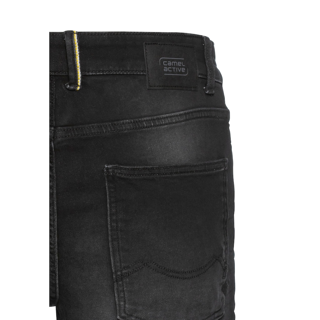 camel active Jeansshorts, mit Wash-Optik