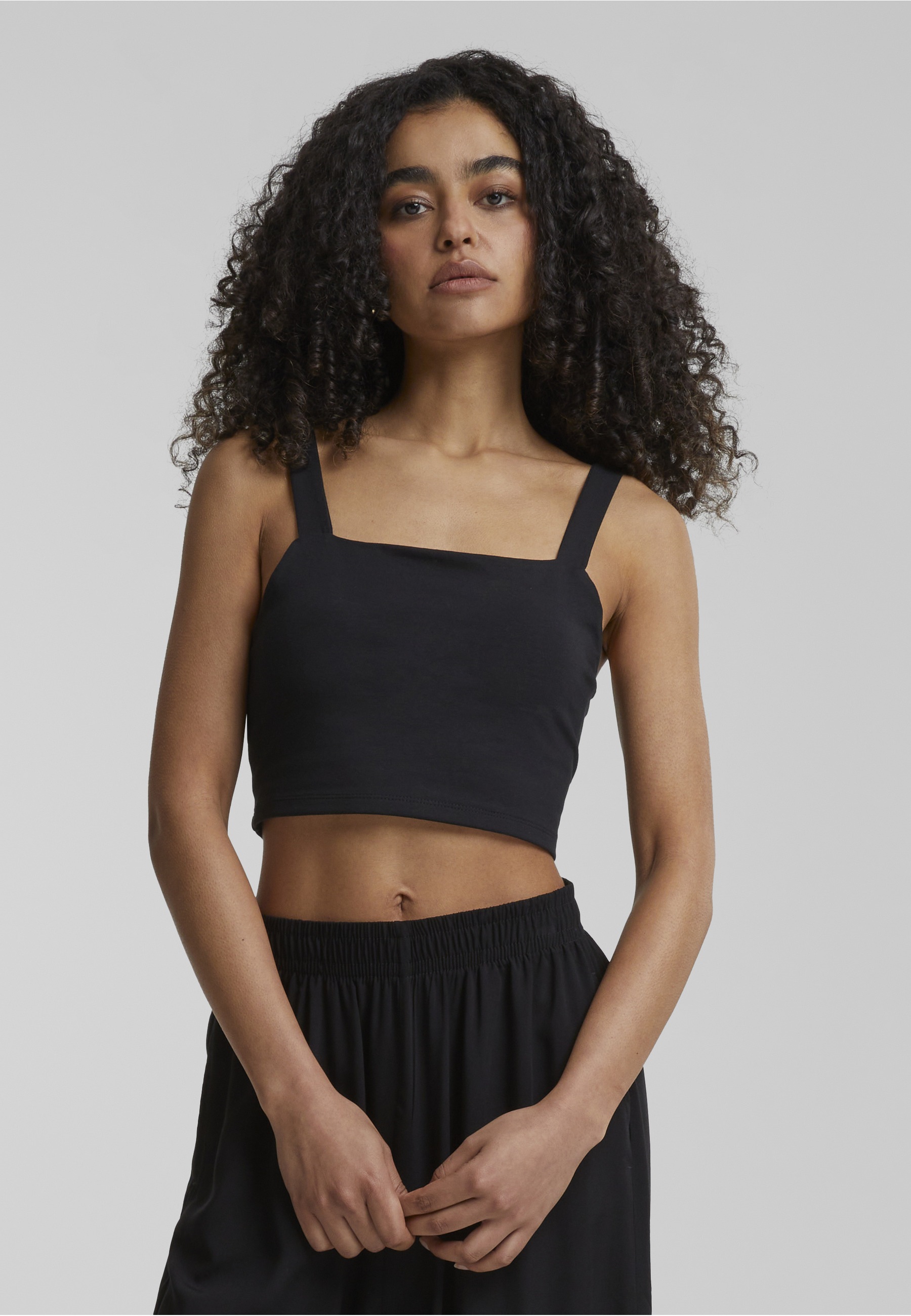 URBAN CLASSICS T-Shirt »Urban Classics Damen Ladies Cropped Top« 1 Stk.