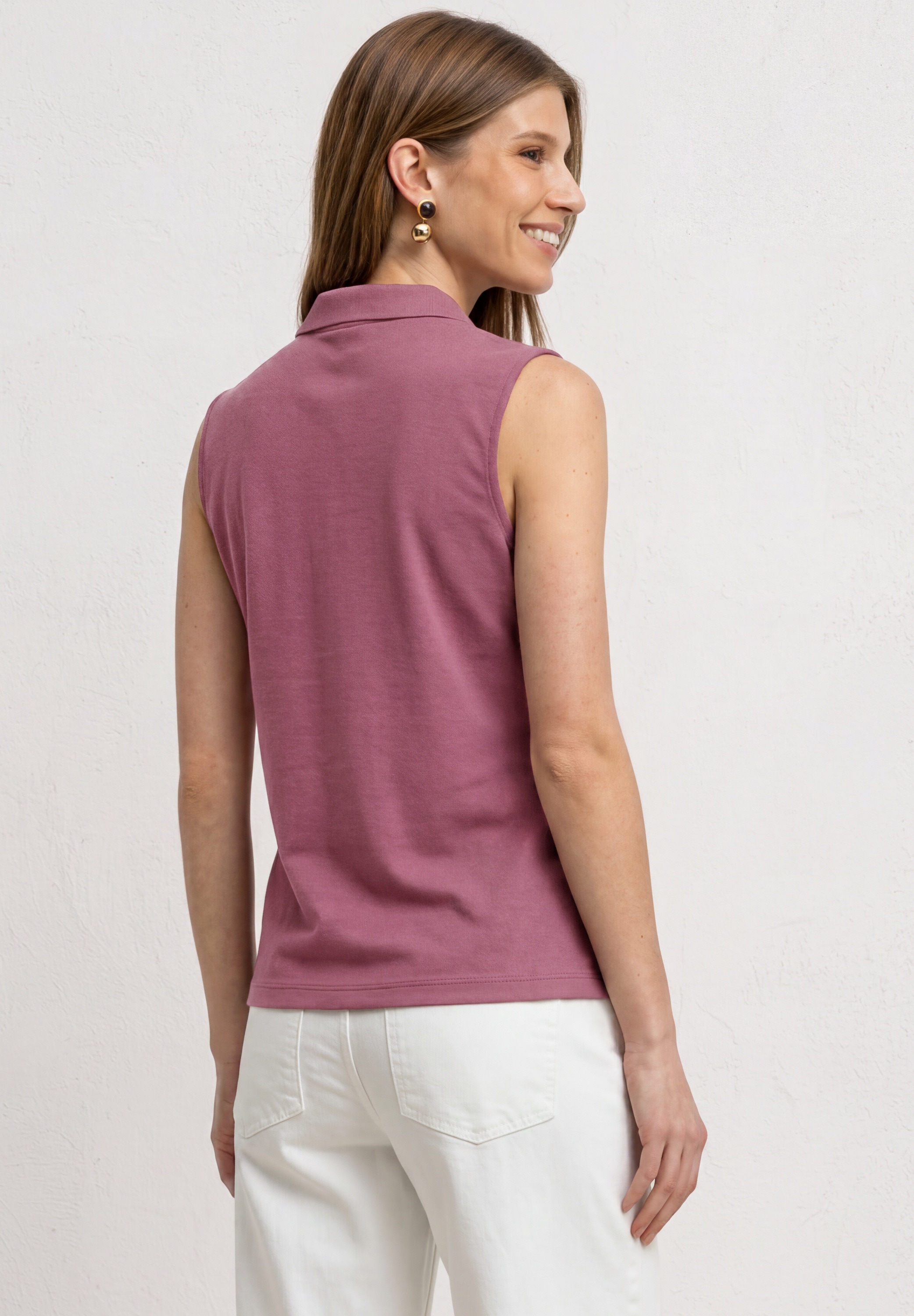 STREET ONE T-Shirt mit Rippstrick-Struktur