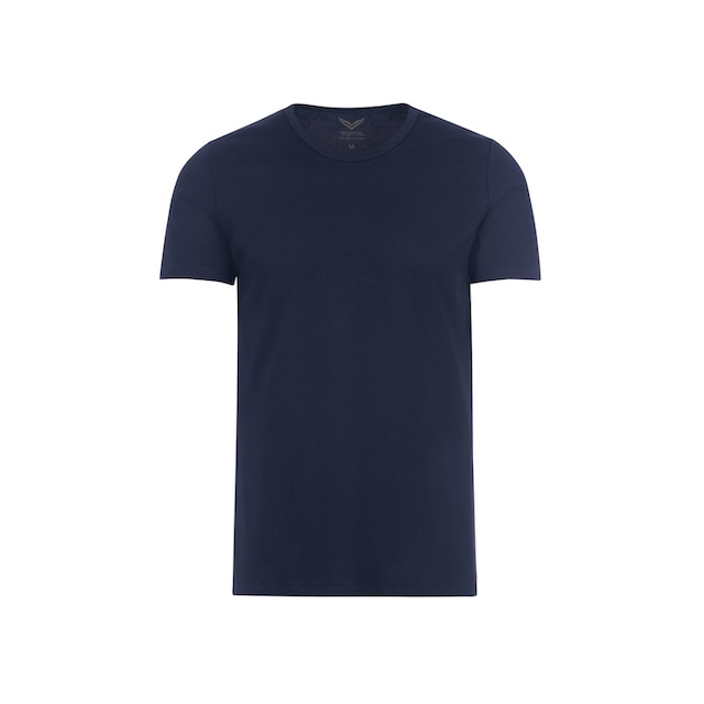Black Friday Trigema T-Shirt »TRIGEMA T-Shirt aus Baumwolle/Elastan« | BAUR