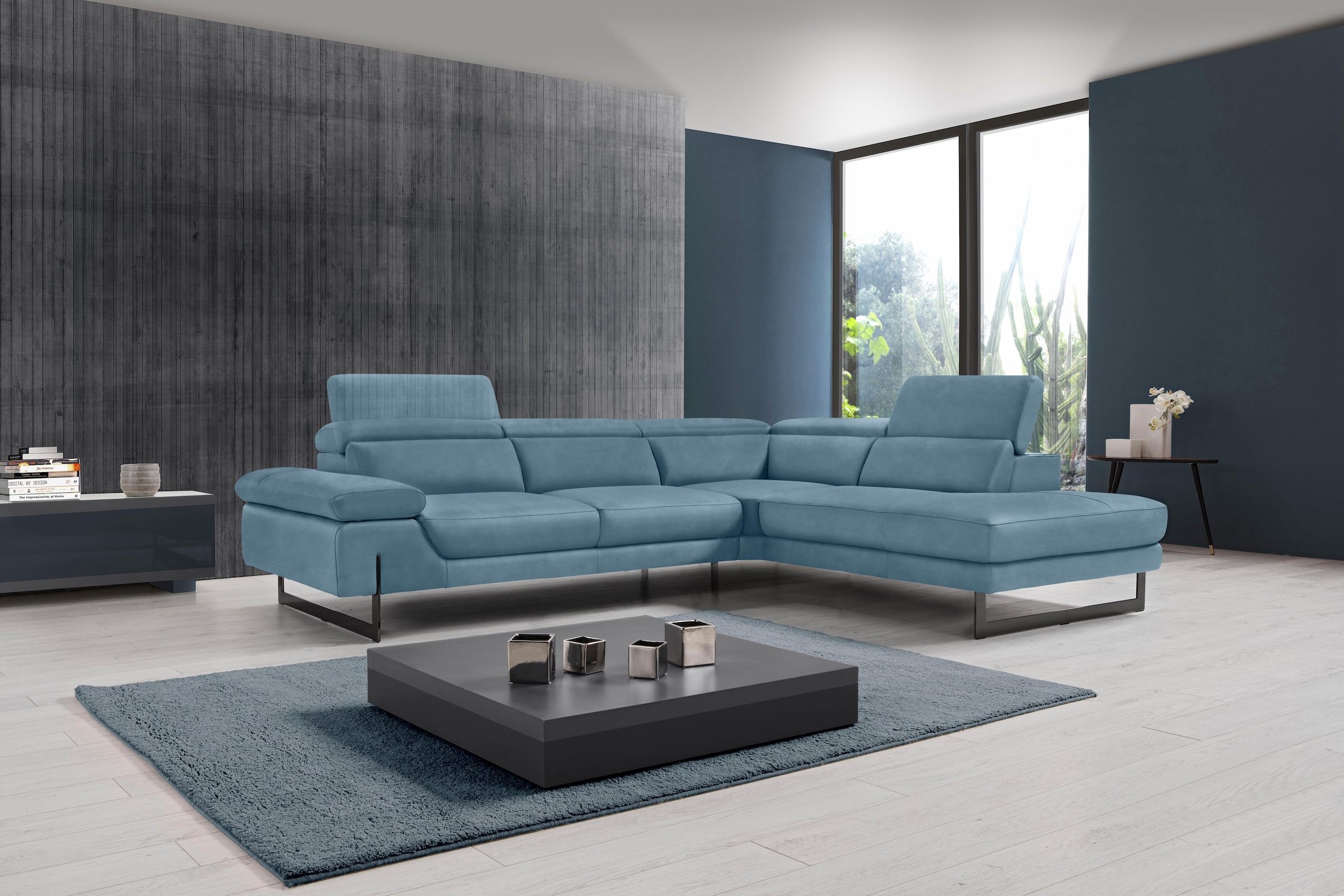 Egoitaliano Ecksofa "Queenie, extravagantes Sofa mit erstklassigem Sitzkomf günstig online kaufen