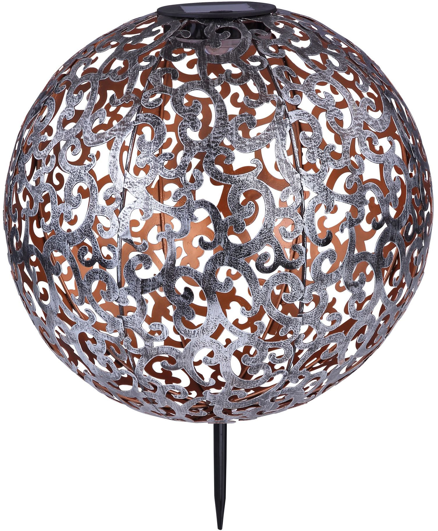 GLOBO LIGHTING LED Solarleuchte "SOLAR" LED-Modul 1 Stk. Warmweiß Solarlampe für Garten, Toller Lichteffekt, Solarkugel mit Erdspieß