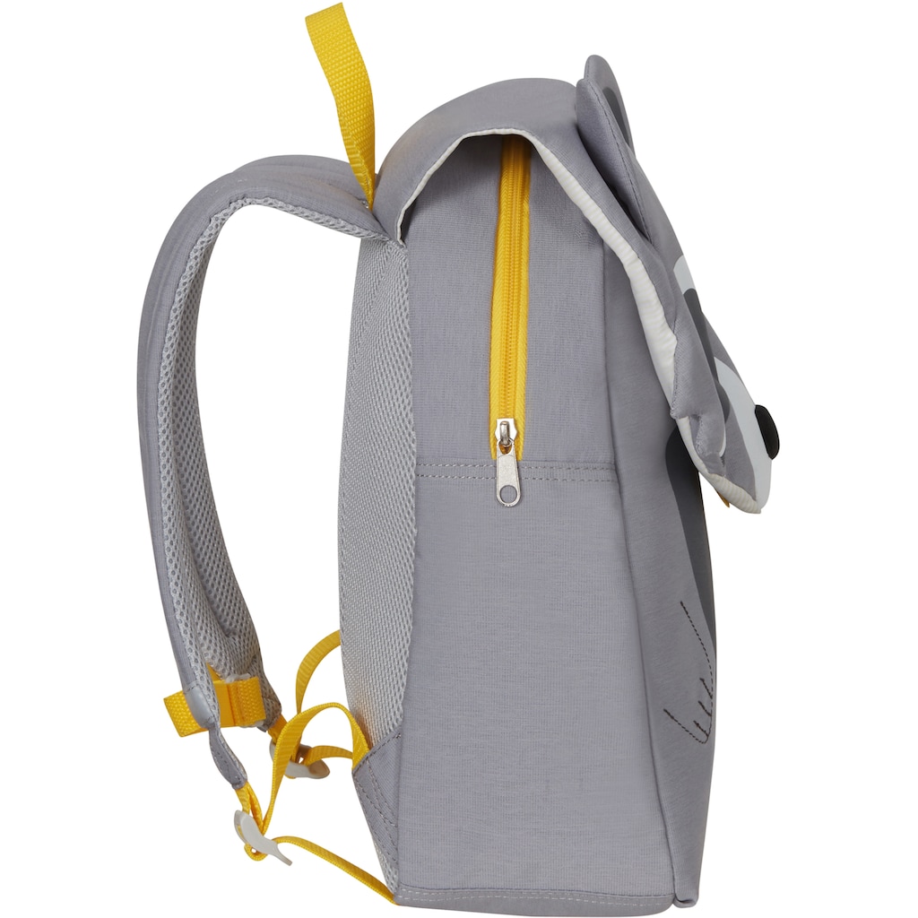 Samsonite Kinderrucksack »Happy Sammies ECO, Racoon Remy, S+«, reflektierende Details