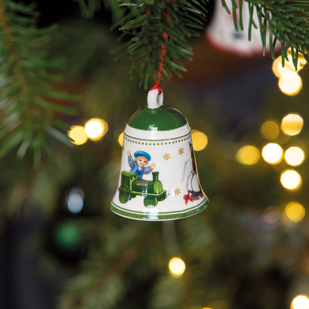 Villeroy & Boch Weihnachtsfigur »Glocken My Christmas Tree ø 5,4 cm 6er Set grün«
