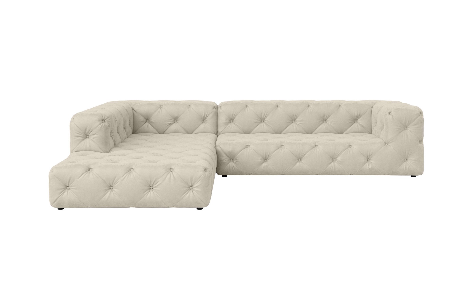 Home affaire Ecksofa "FOLLINA" L-Form, mit klassischer Chesterfield-Knopfhe günstig online kaufen