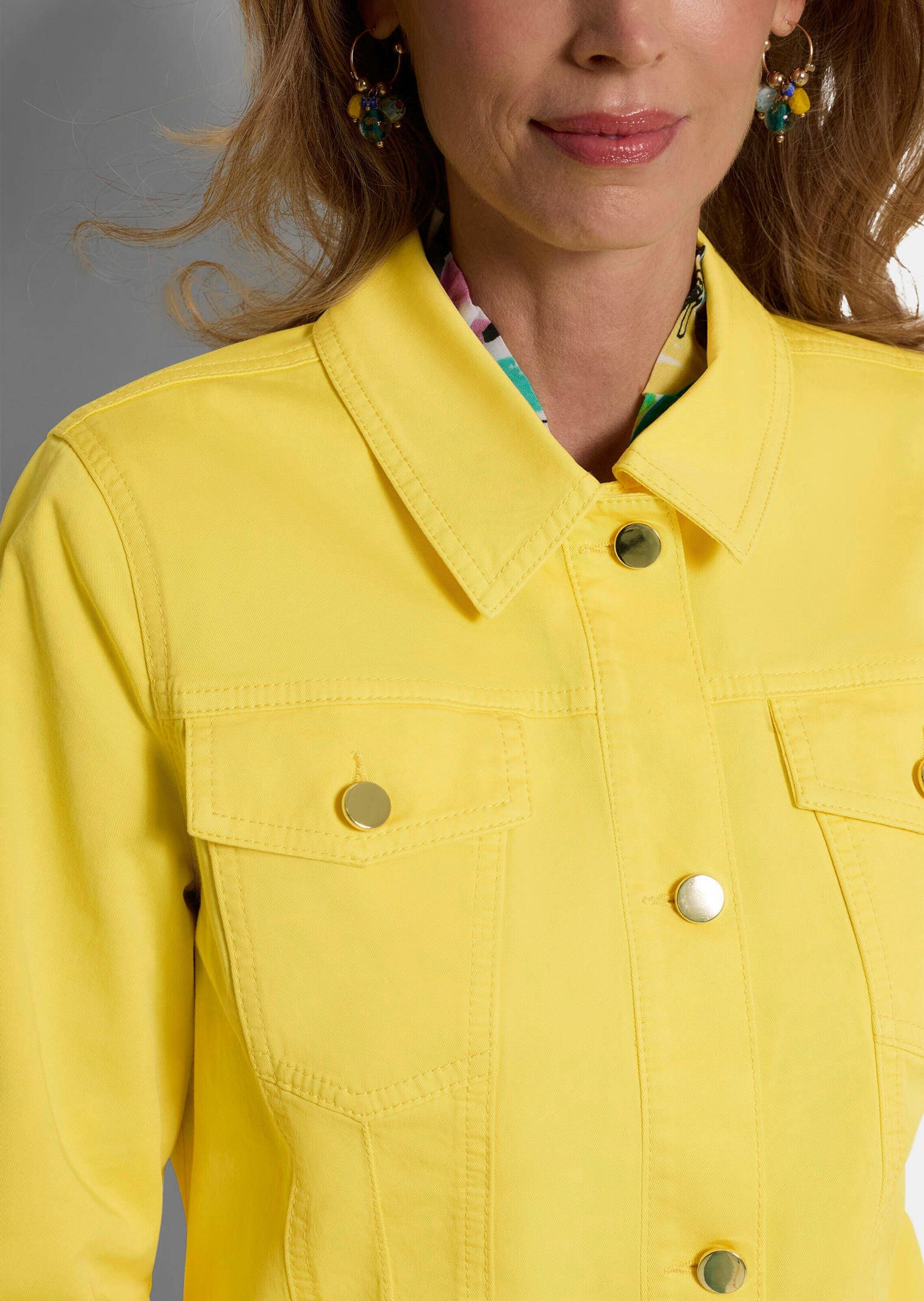 GOLDNER Kurzjacke »Kurzgröße Jeansjacke in taillierter Form«