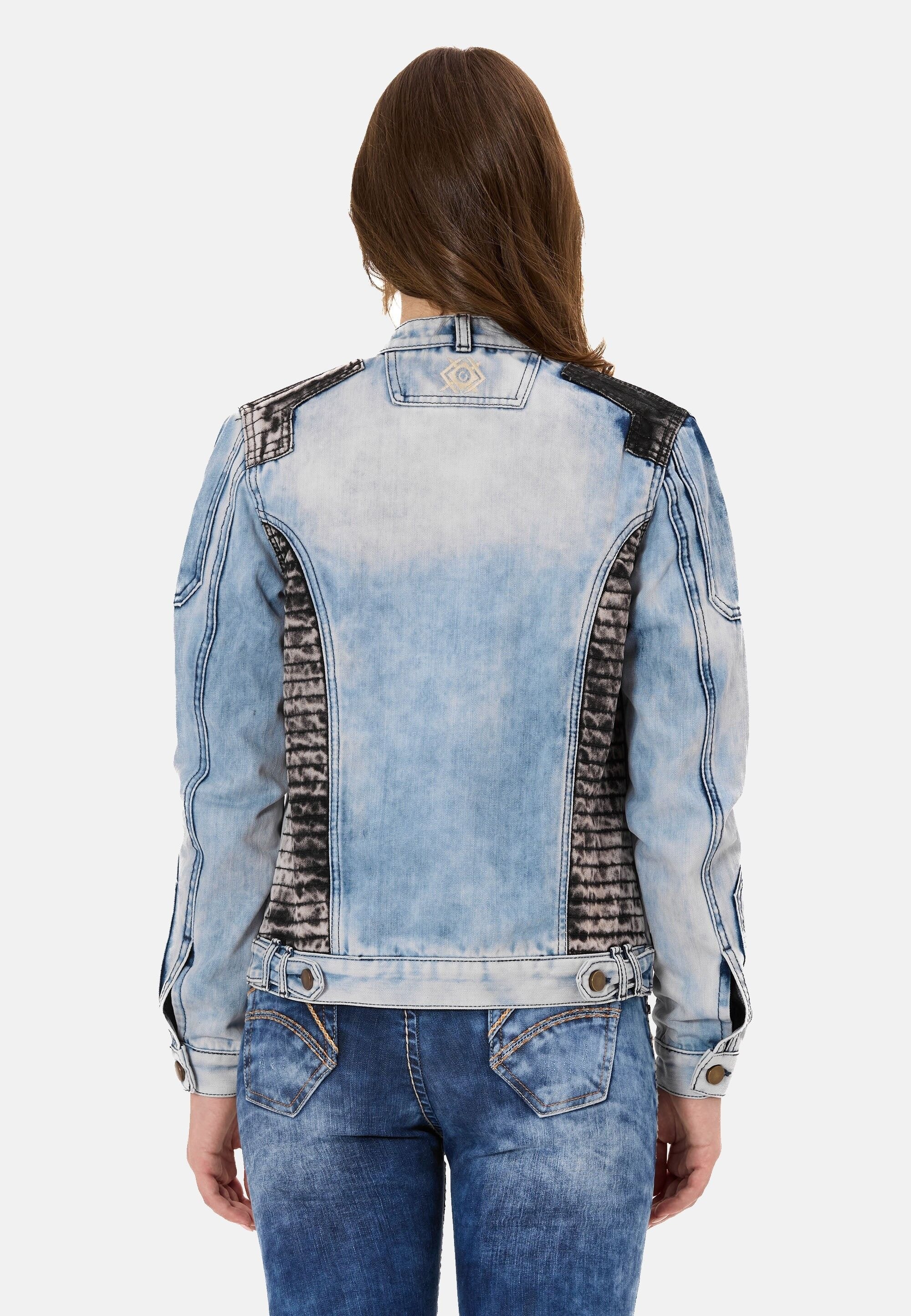 Cipo & Baxx Jeansjacke »WJ233« ohne Kapuze