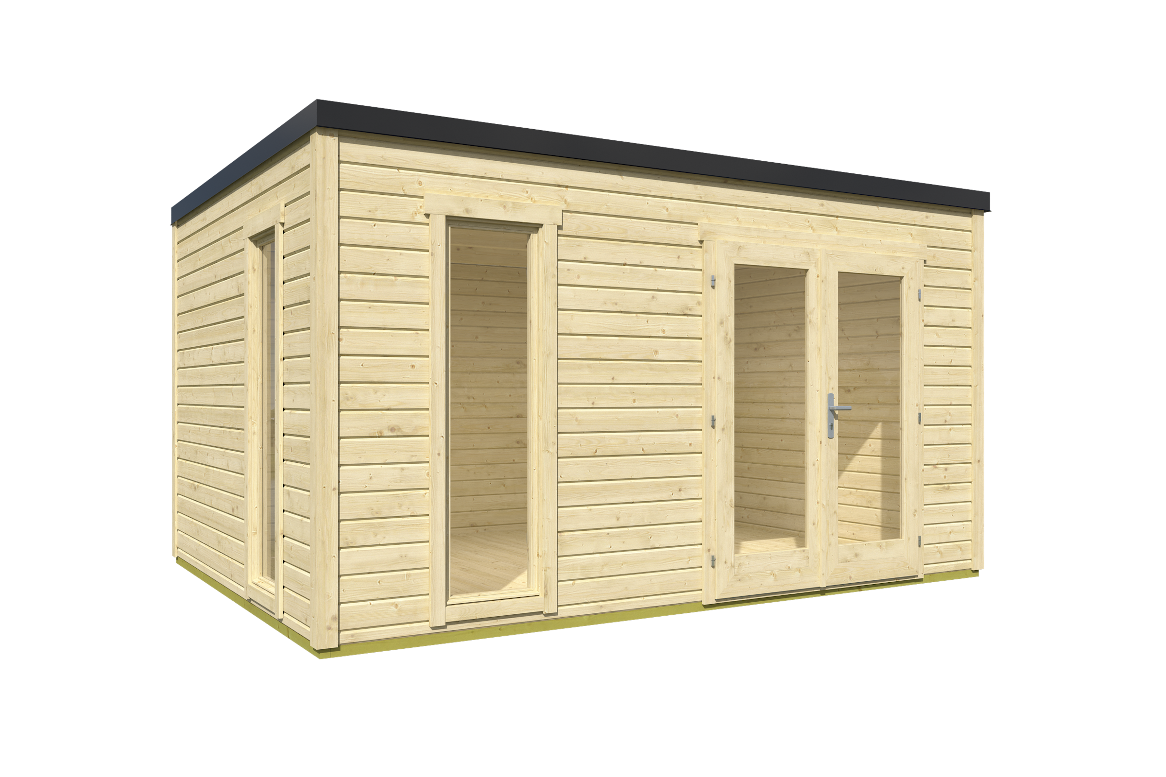 Nordic Holz Gartenhaus »Palermo 4« mit großen Glasflächen