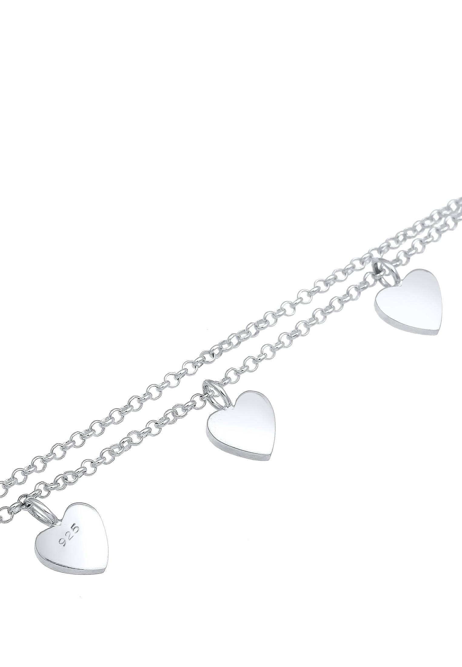 Elli Armband »Layer Herz 925 Sterling Silber«
